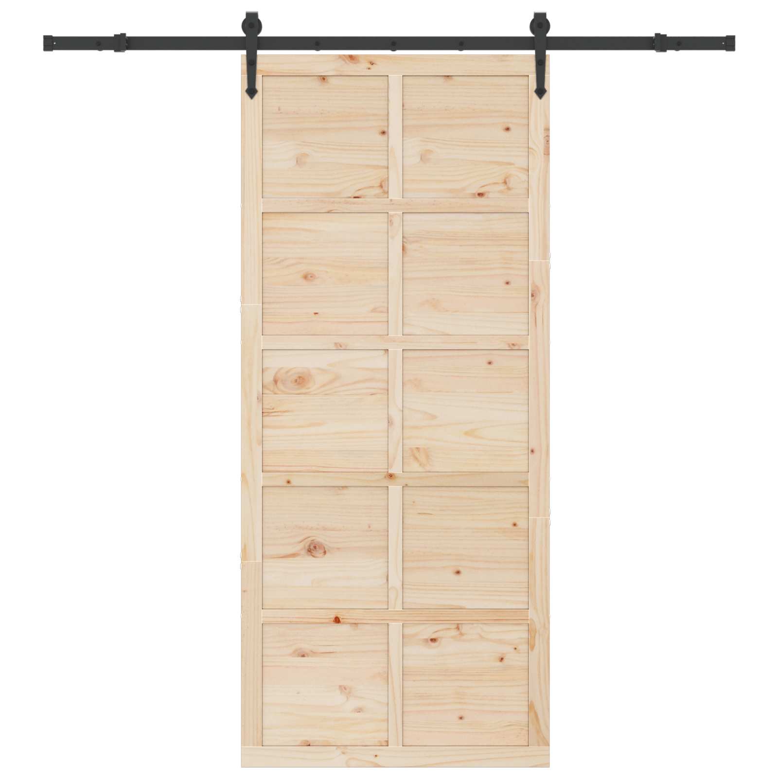 Klizna vrata Prirodna 90 x 208 cm Masivna borovina