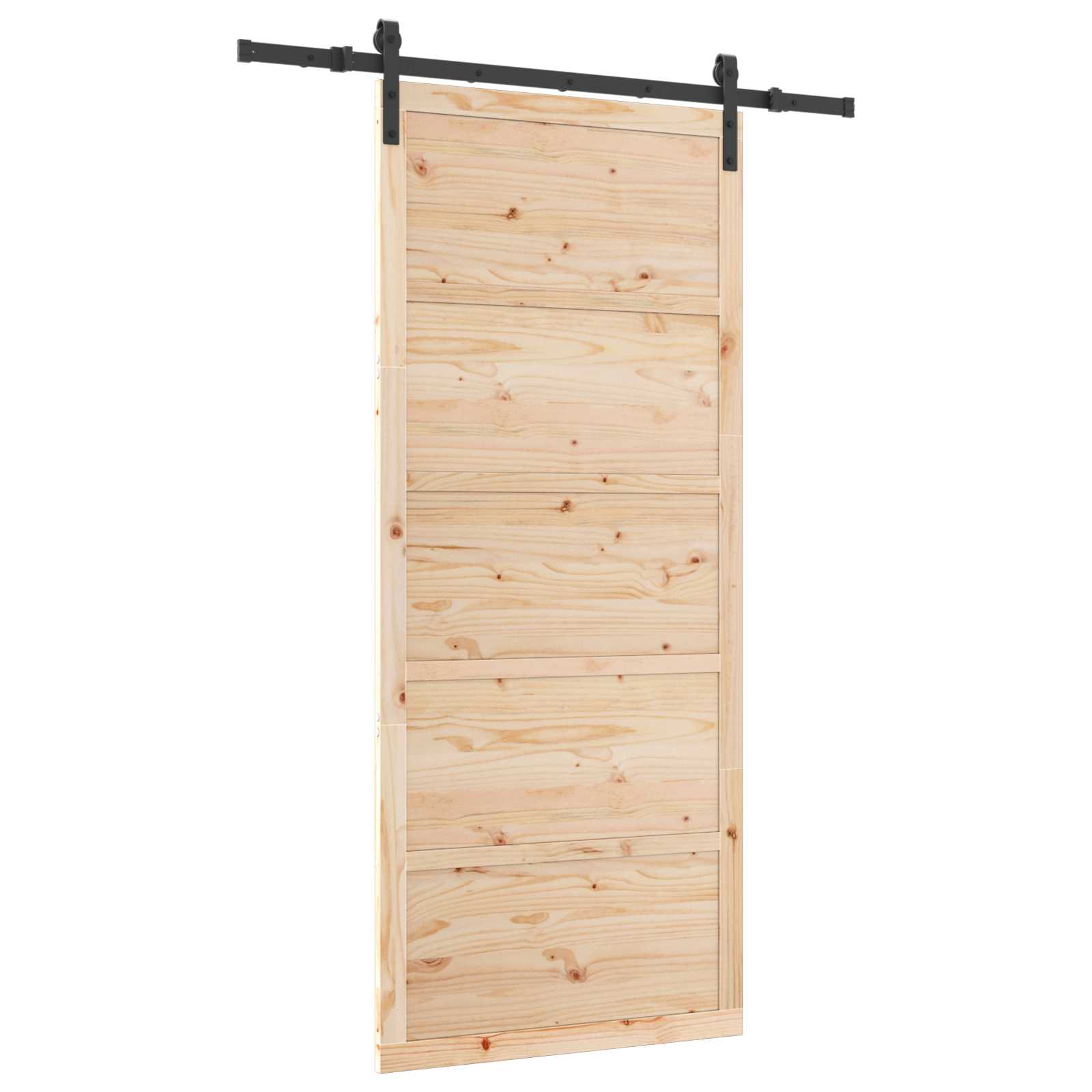 Klizna vrata Prirodna 80 x 208 cm Masivna borovina