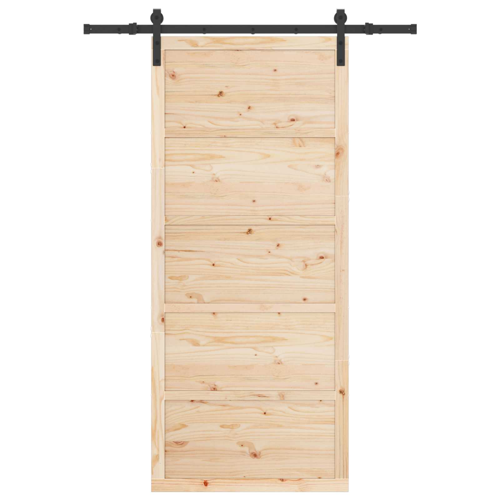 Klizna vrata Prirodna 80 x 208 cm Masivna borovina