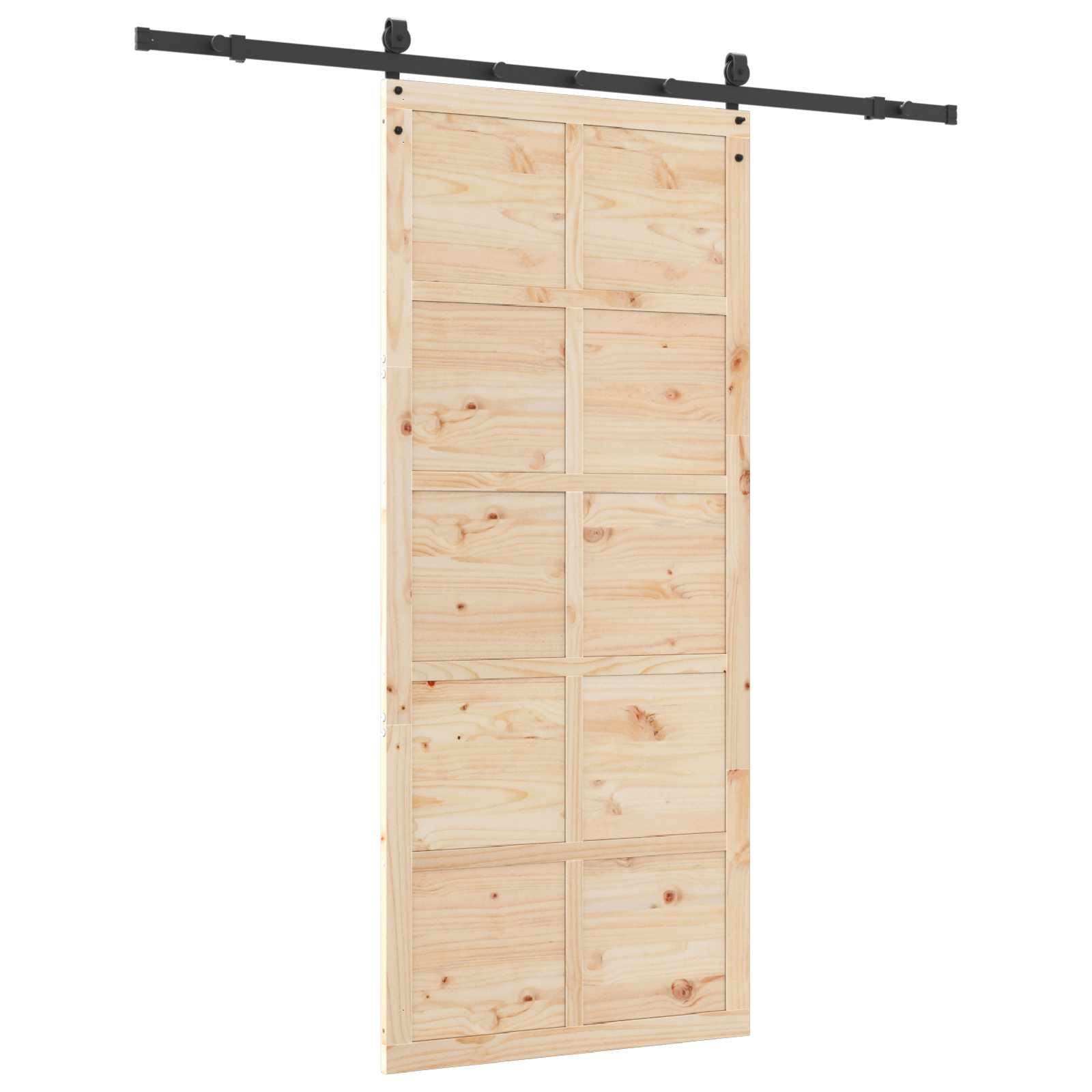 Klizna vrata Prirodna 80 x 208 cm Masivna borovina