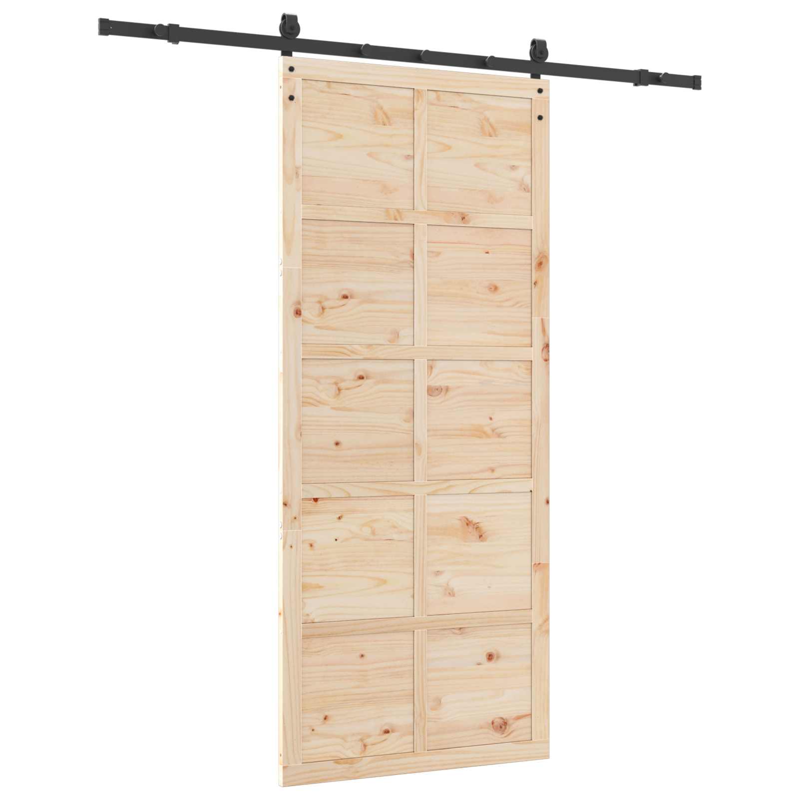 Klizna vrata Prirodna 80 x 208 cm Masivna borovina