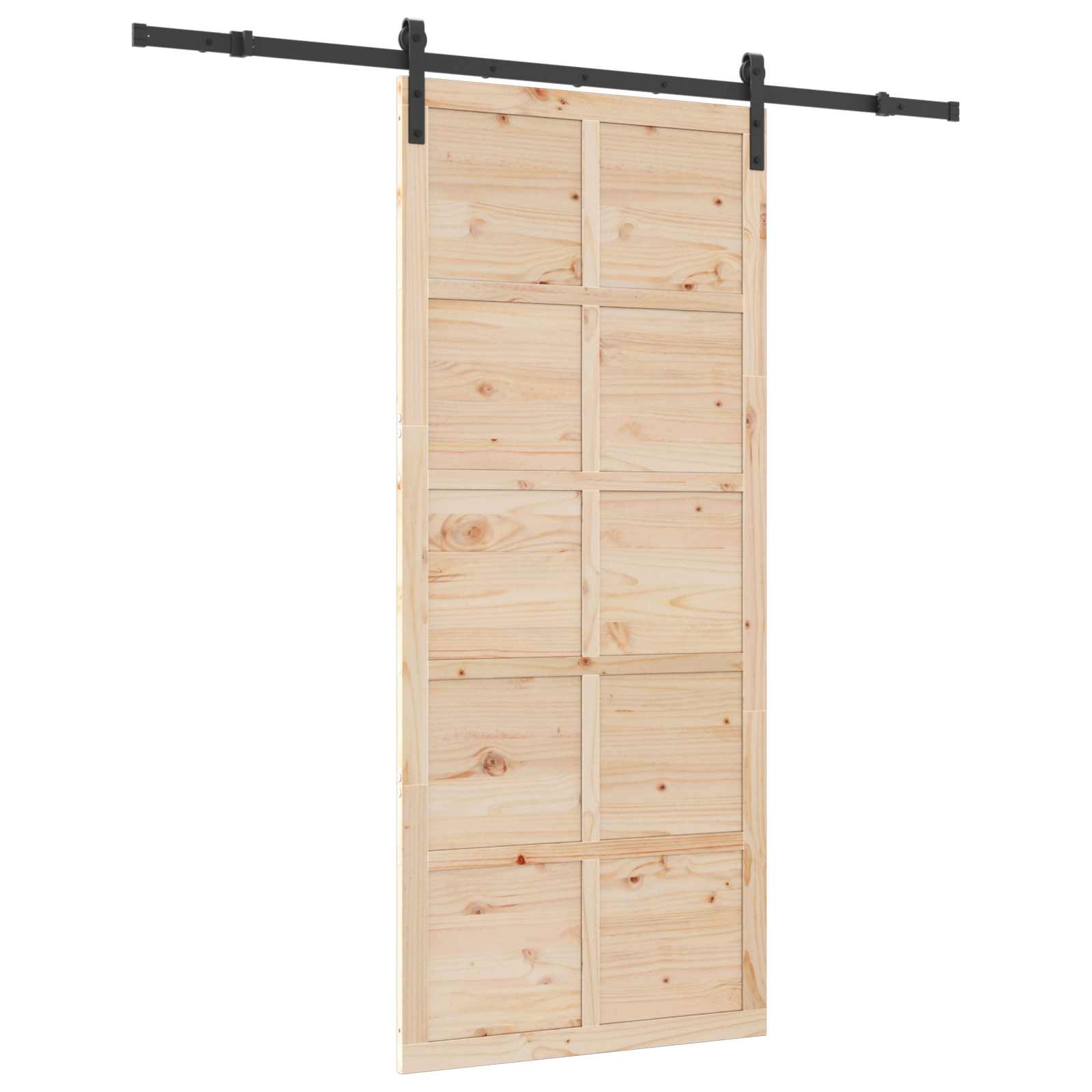Klizna vrata Prirodna 90 x 208 cm Masivna borovina