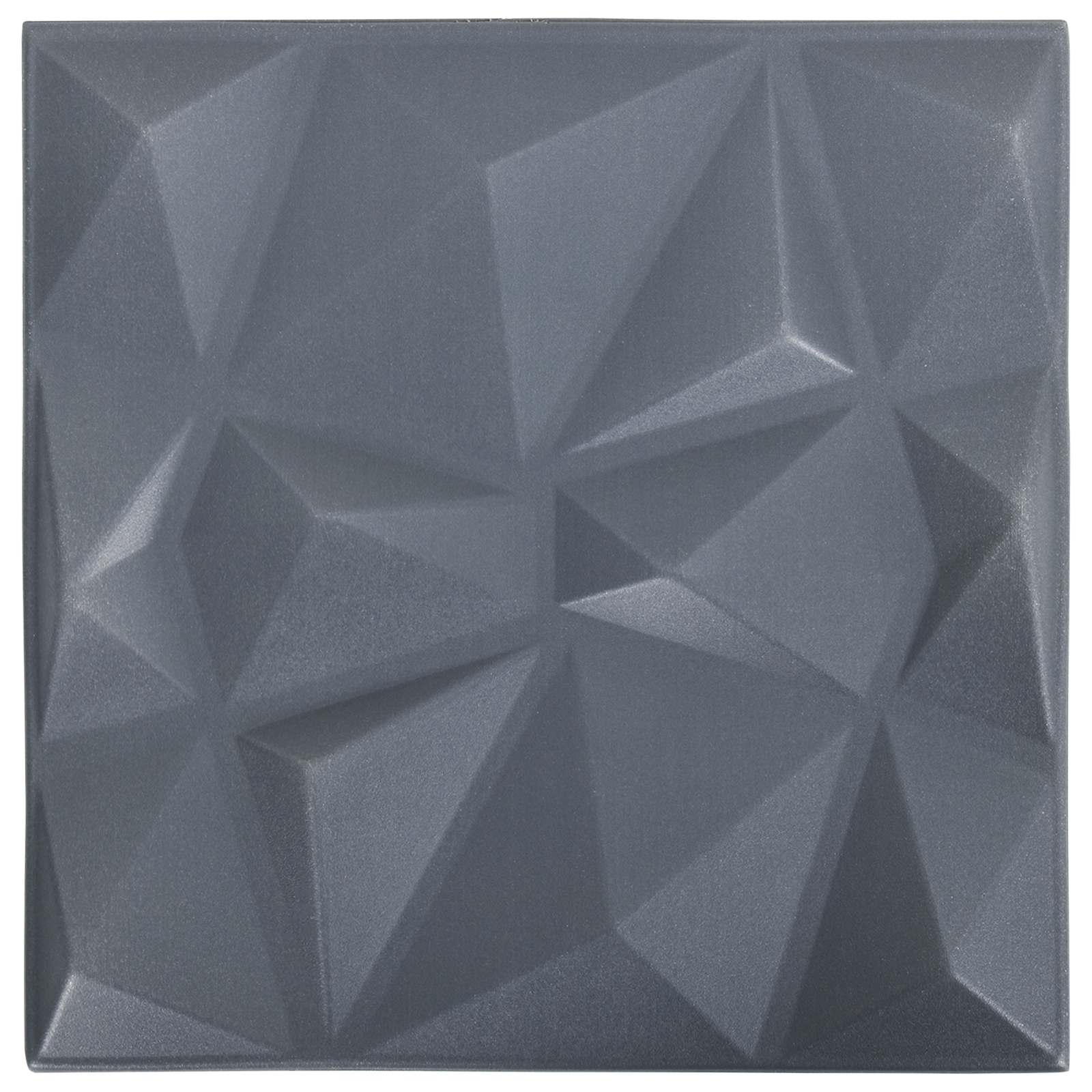 Zidne panele 48 pcs Dijamant siva 50 x 50 cm XPS pjena