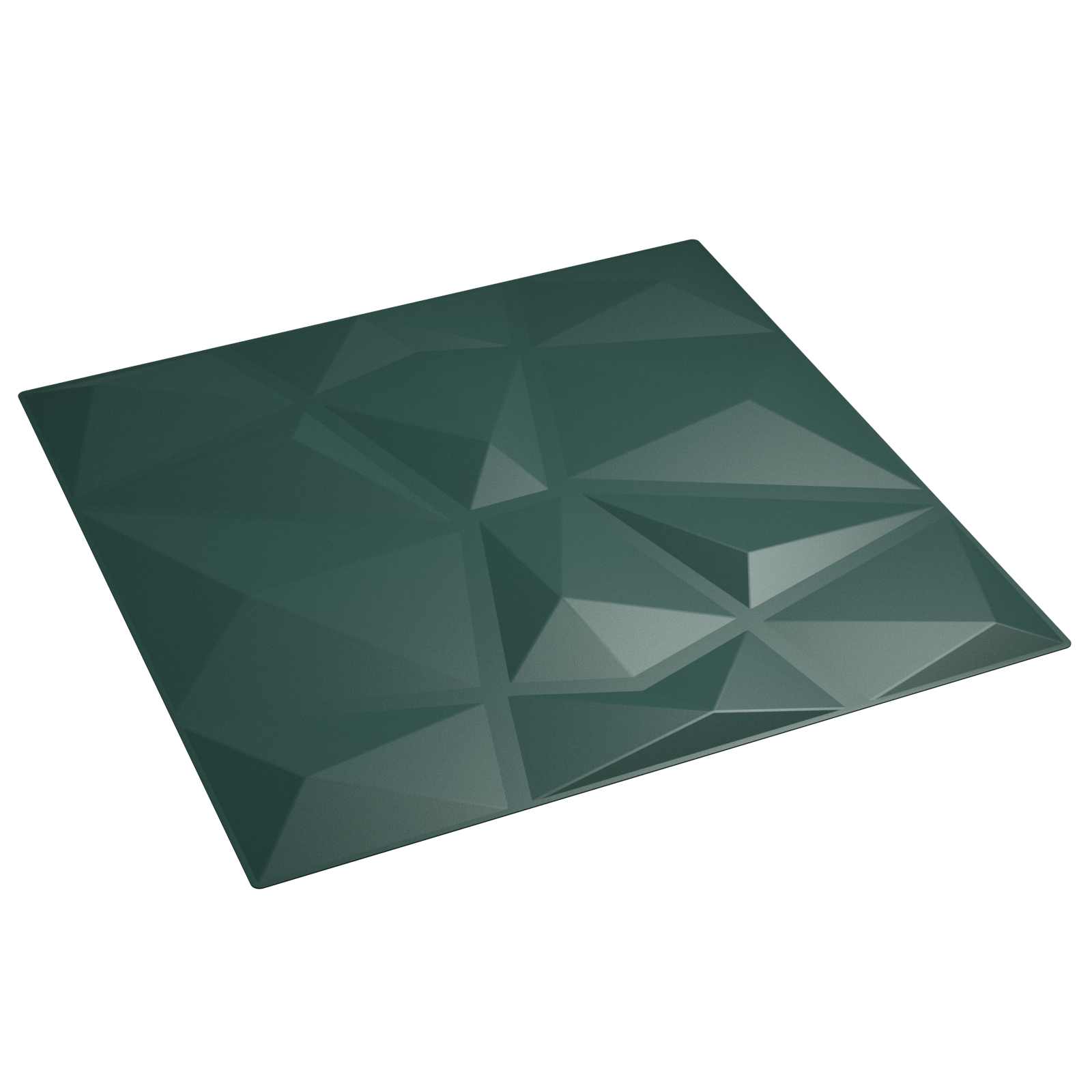 Zidne panele 24 pcs Zelena 50 x 50 cm XPS pjena