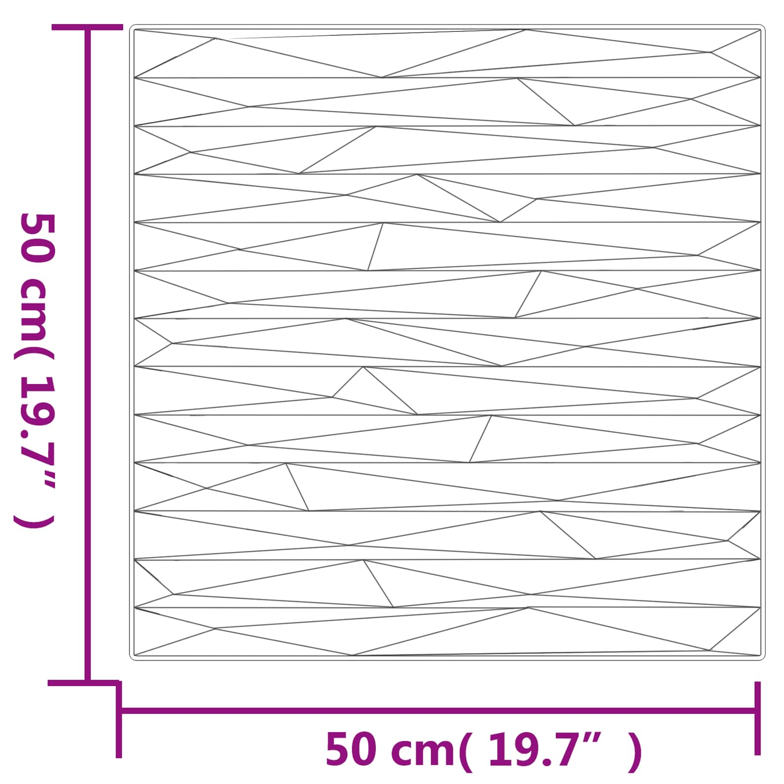 Zidne panele 12 pcs Bijeli Kamen 50 x 50 cm XPS pjena
