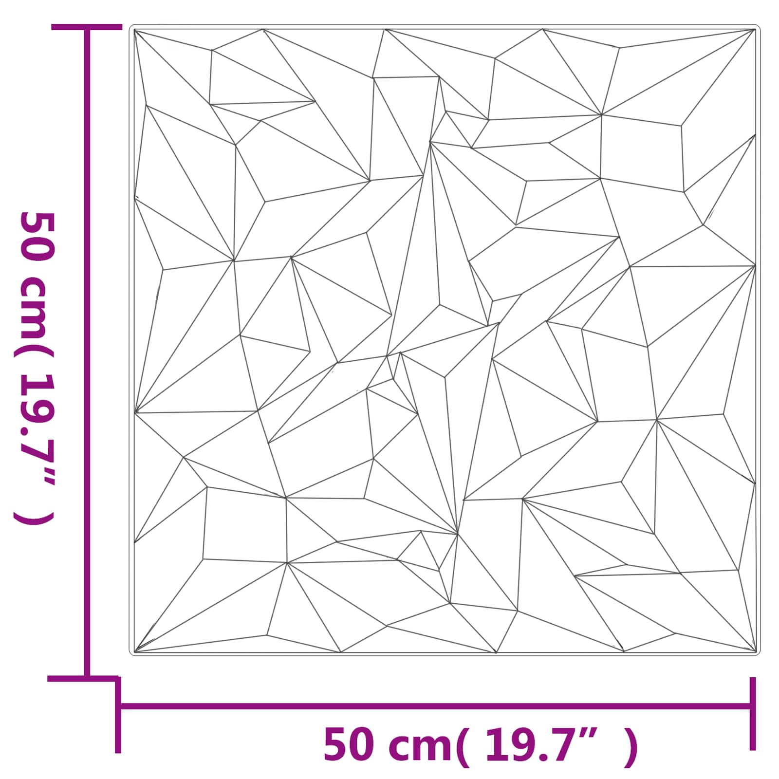 Zidne panele 24 pcs Bijela 50 x 50 cm XPS pjena