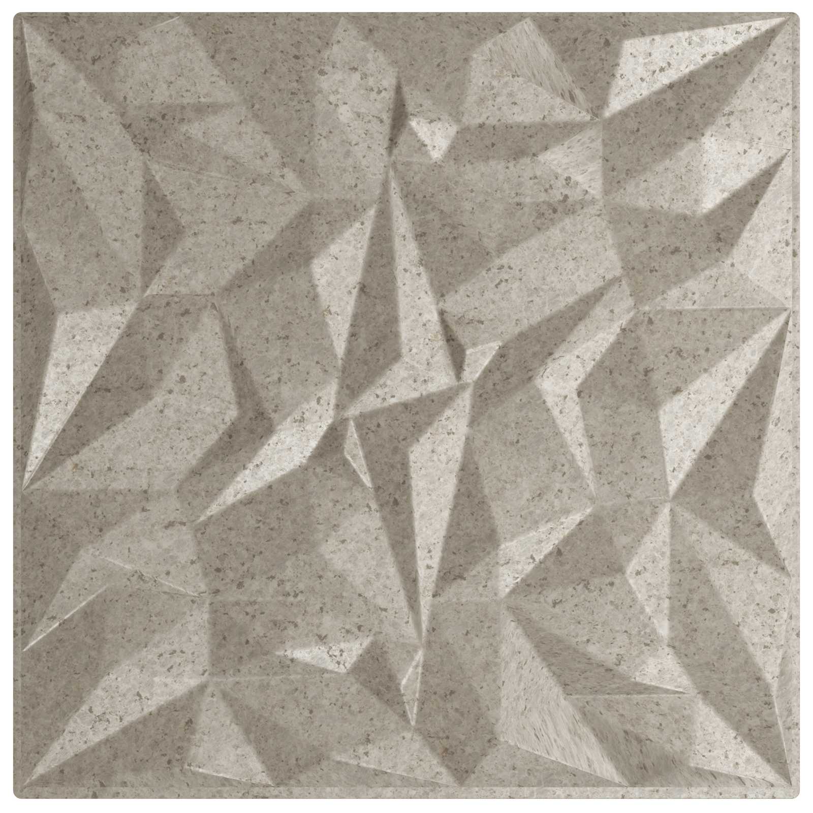 Zidne panele 12 pcs Ametist beton 50 x 50 cm XPS pjena