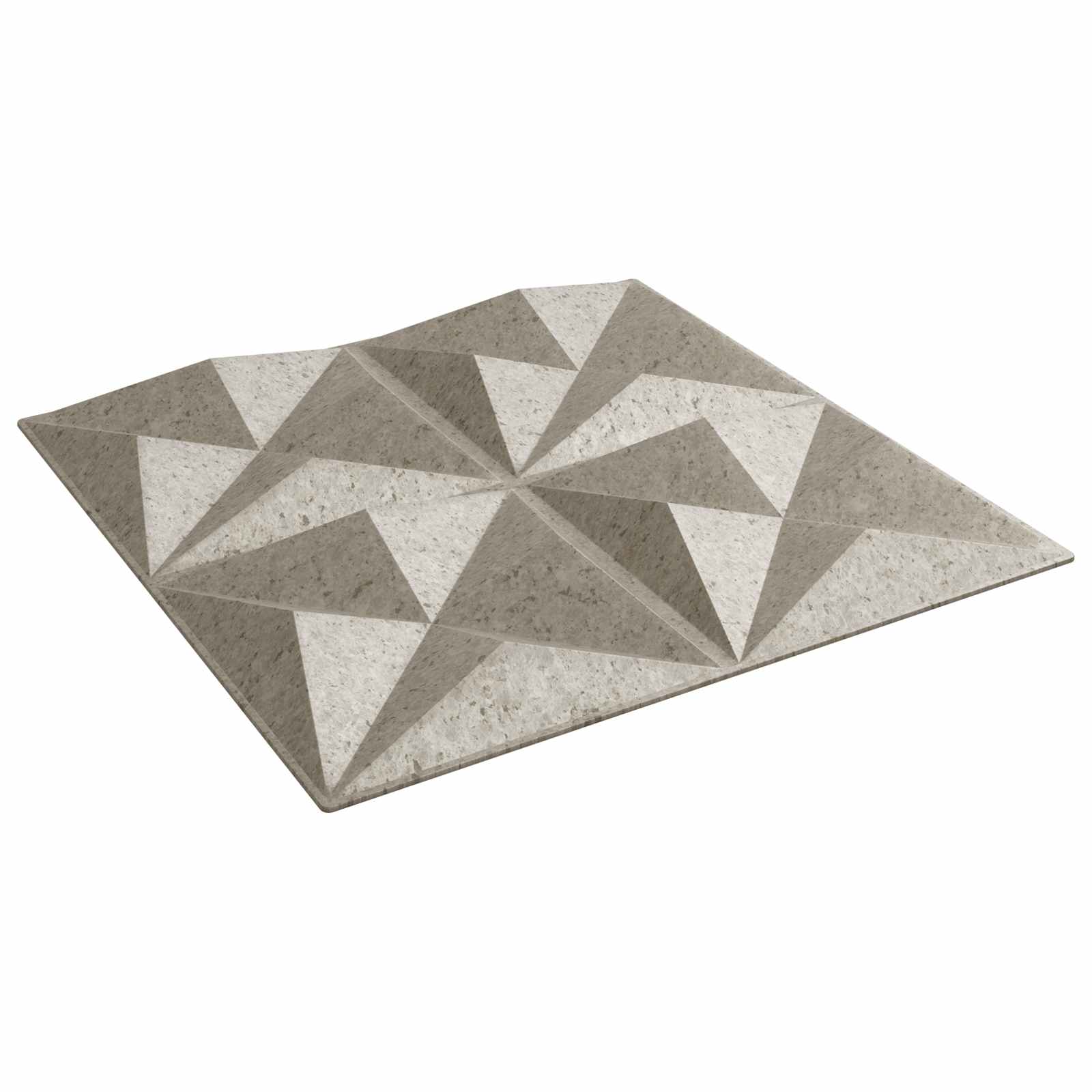 Zidne panele 12 pcs Origami beton 50 x 50 cm XPS pjena