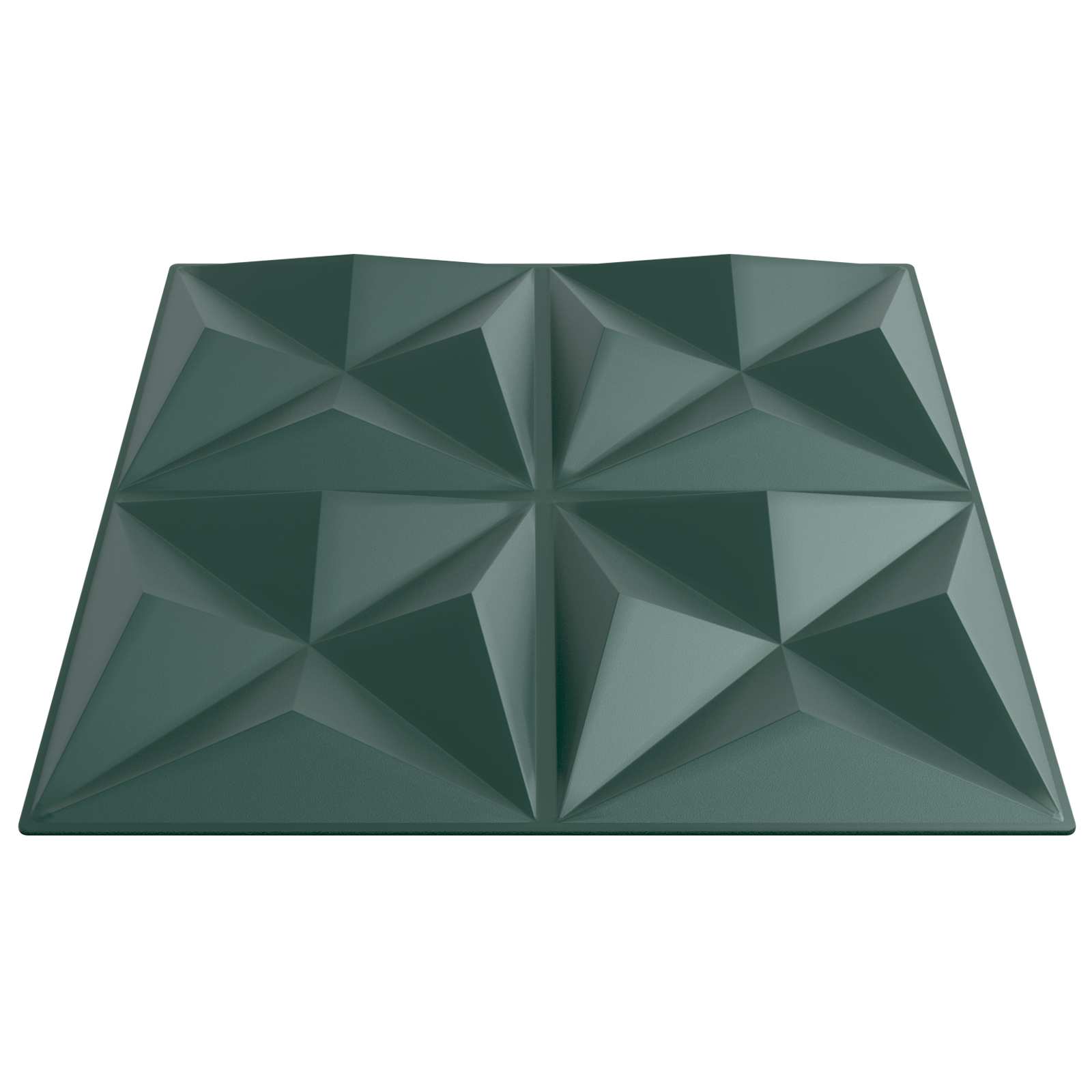 Zidne panele 24 pcs Origami zelena 50 x 50 cm XPS pjena