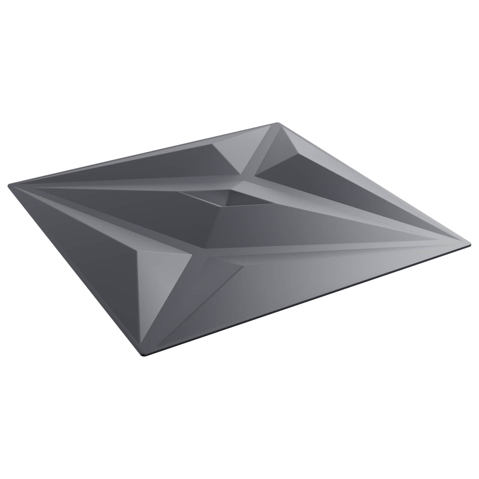 Zidne panele Zvijezda 12 pcs Zvijezda siva 50 x 50 cm XPS pjena