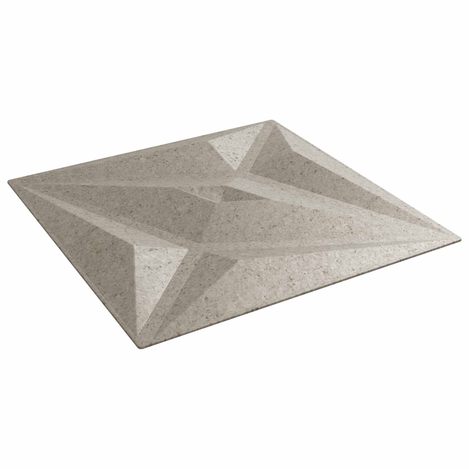 Zidne panele 12 pcs Zvijezda beton 50 x 50 cm XPS pjena