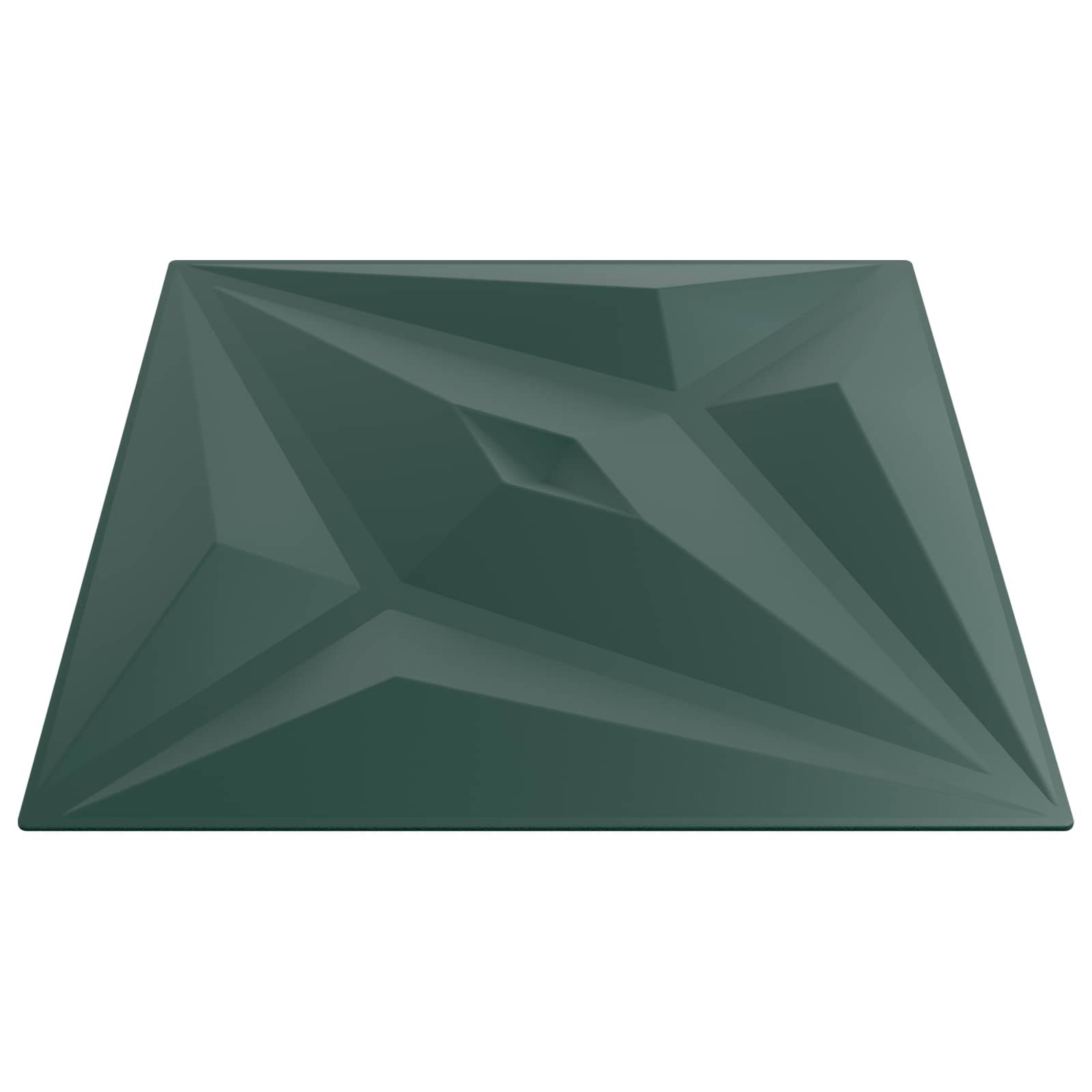 Zidne panele 24 pcs Zvijezda zelena 50 x 50 cm XPS pjena