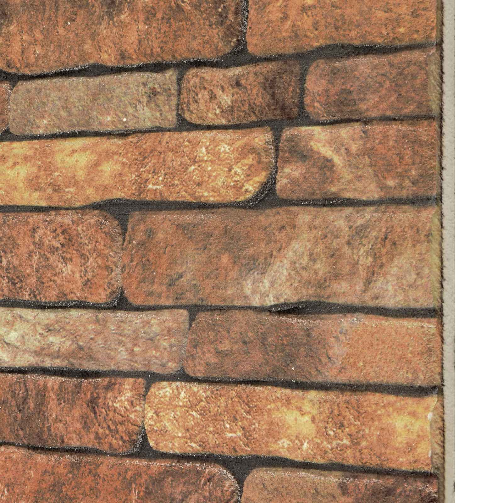Zidne panele 10 pcs Smeđa i bijela 100 x 50 cm EPS pjena