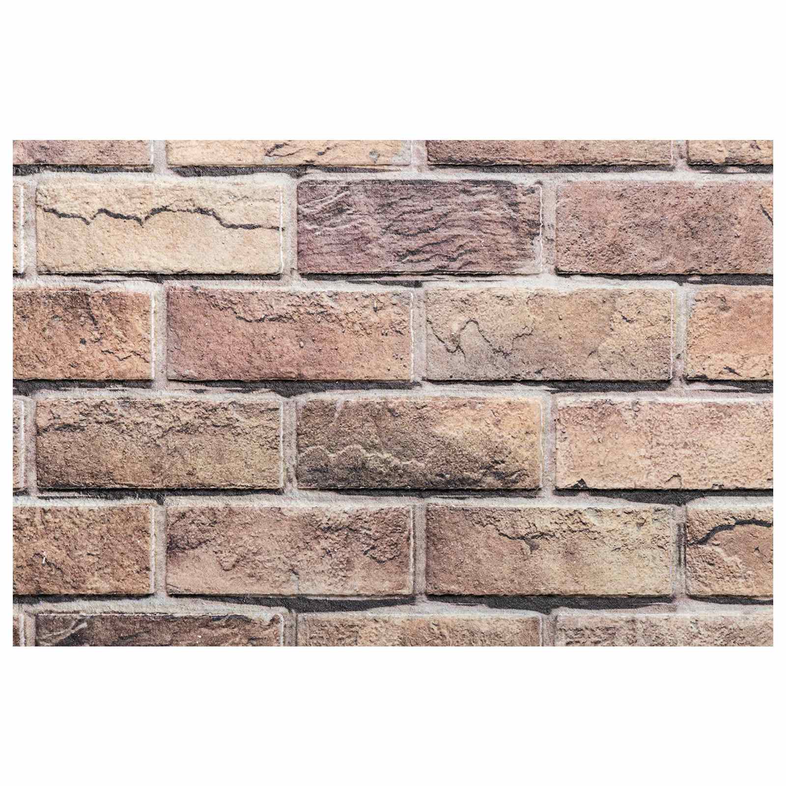 Zidne panele 10 pcs Smeđa i siva 100 x 50 cm EPS pjena