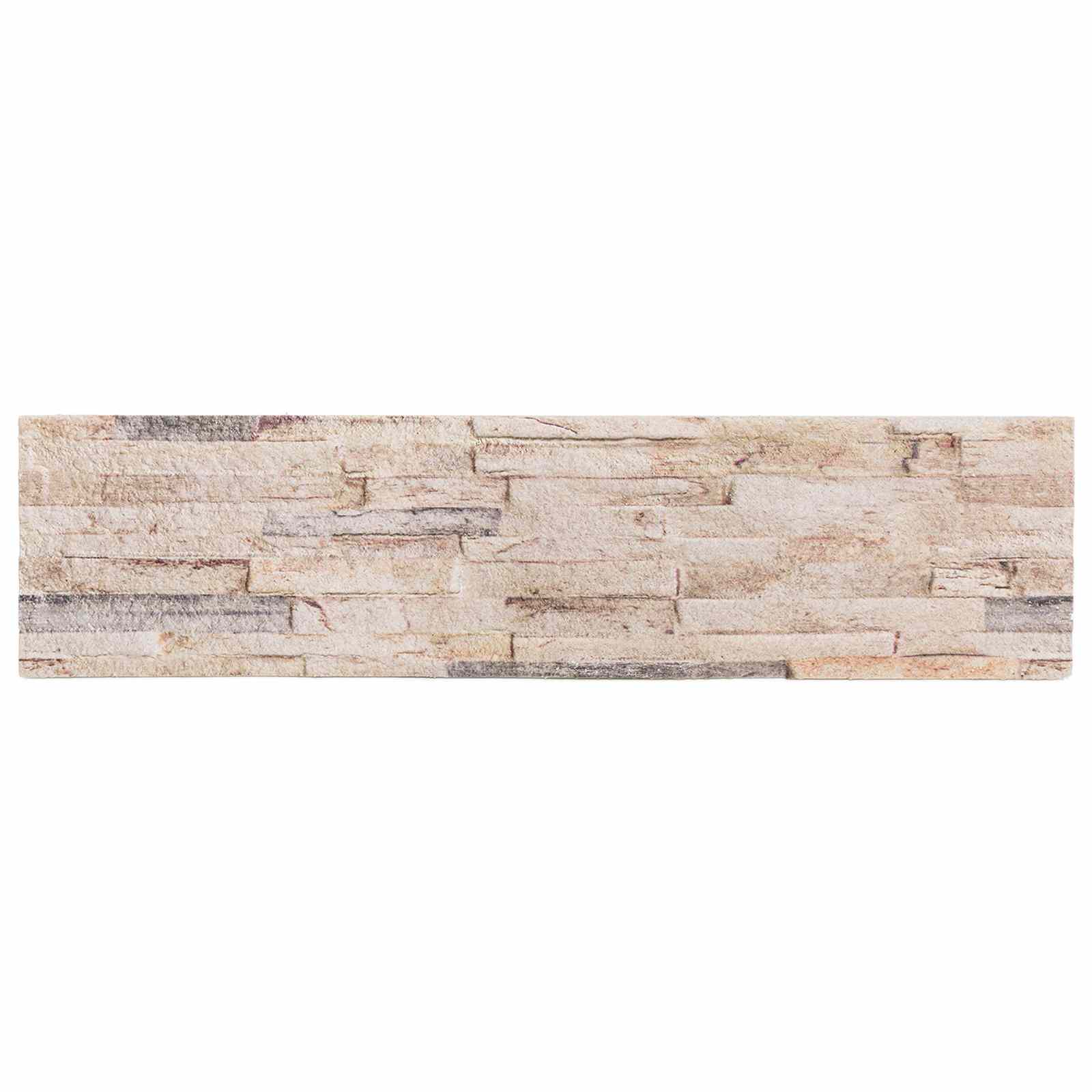Zidne panele 10 pcs Bijela i crvena 100 x 25 cm EPS pjena