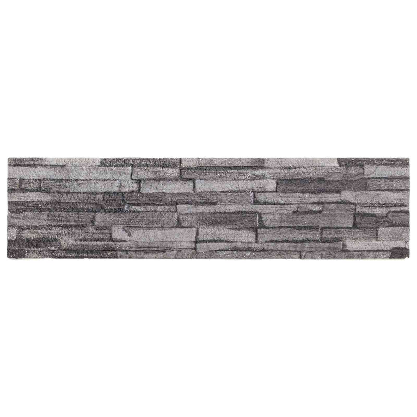 Zidne panele 10 pcs Antracit 100 x 25 cm EPS pjena