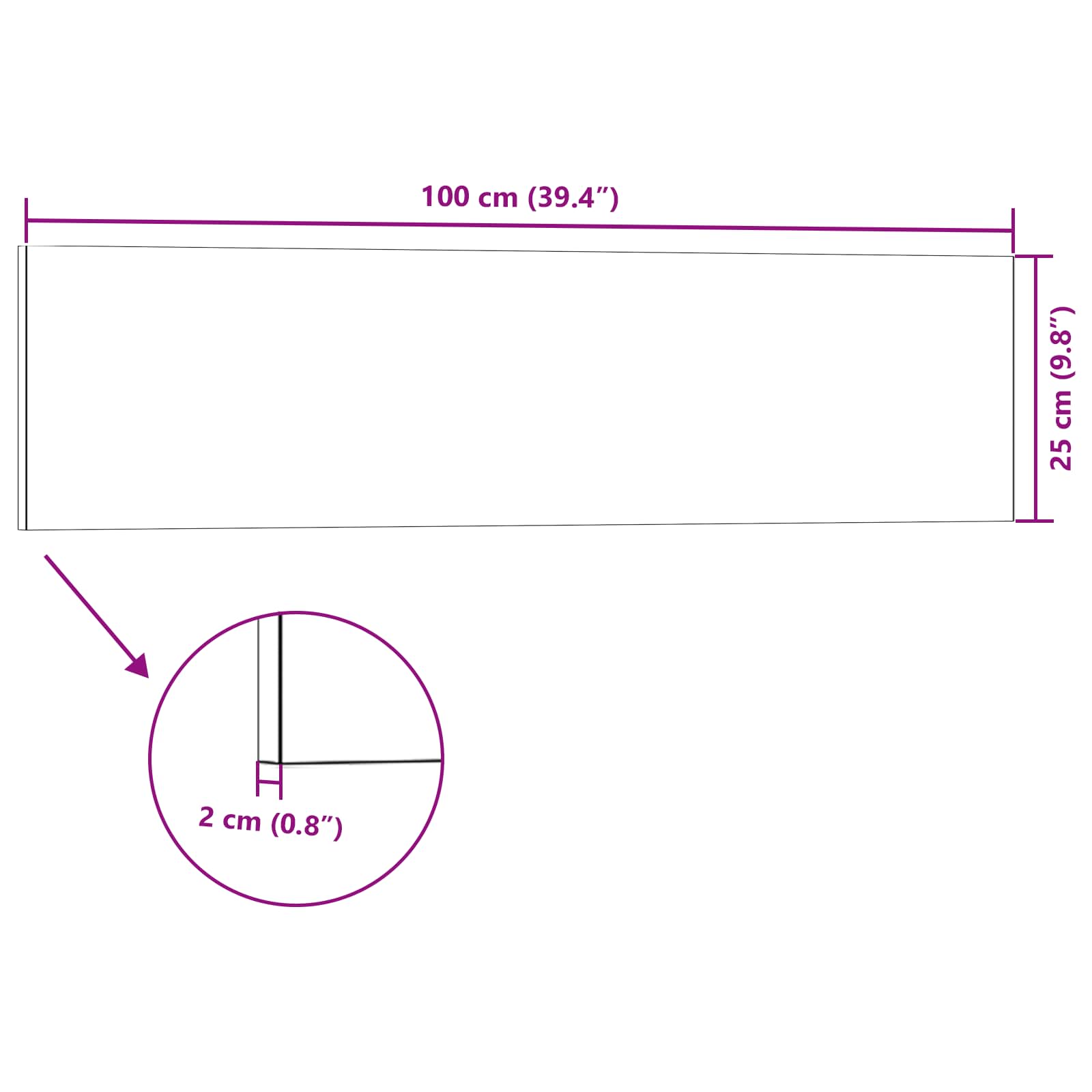 Zidne panele 10 pcs Antracit 100 x 25 cm EPS pjena