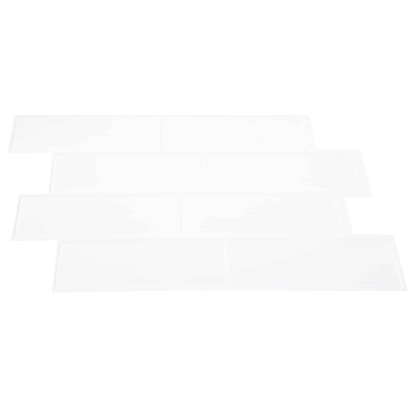 Subway pločica 10 pcs Bijela 29 x 21 cm Poliuretan i PET
