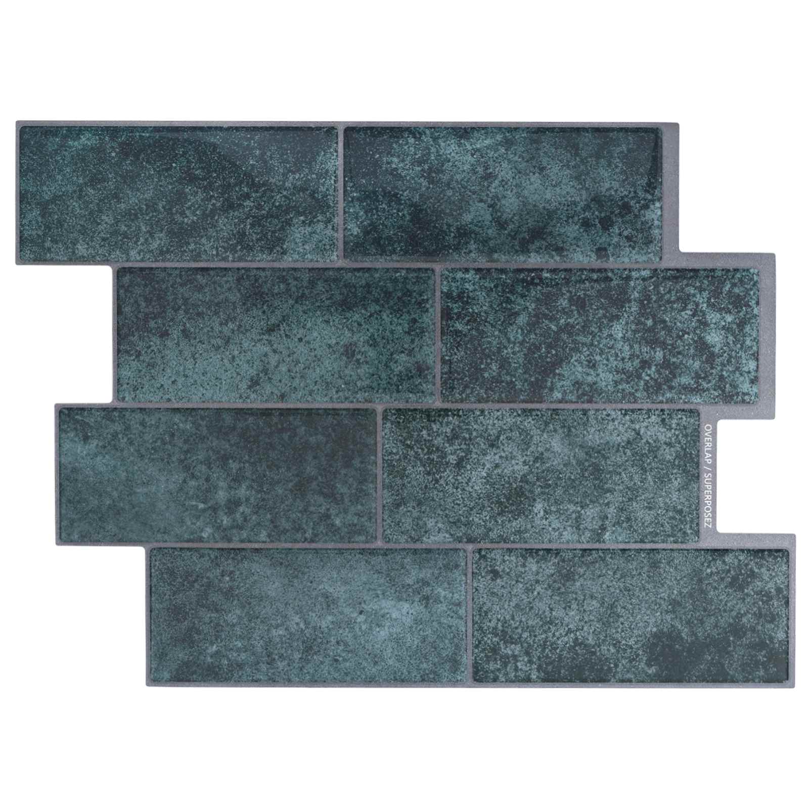 Subway pločica 10 pcs Plava Zelena 29 x 21 cm Poliuretan i PET
