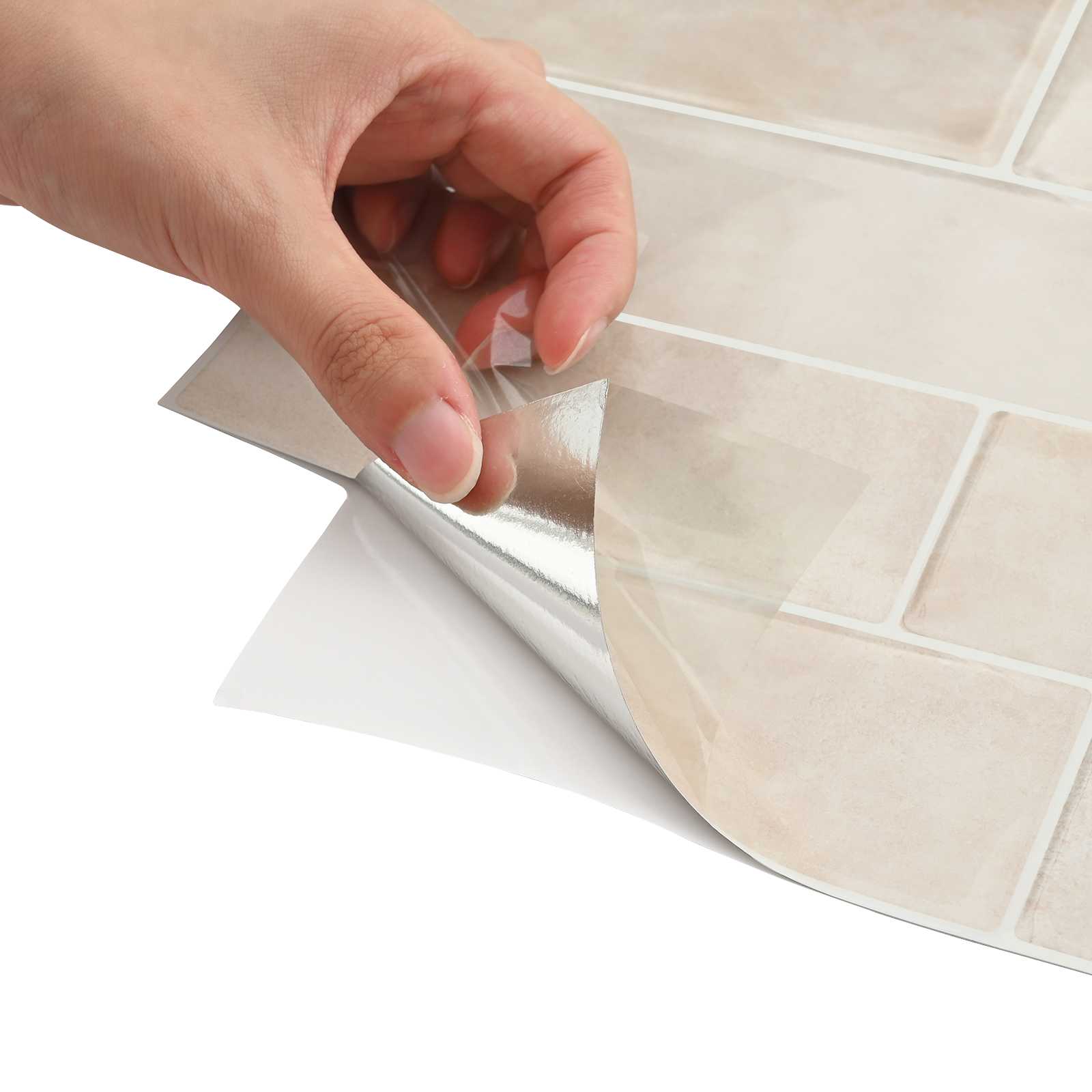 Subway pločica 10 pcs Bež Mramor 29 x 21 cm Poliuretan i PET