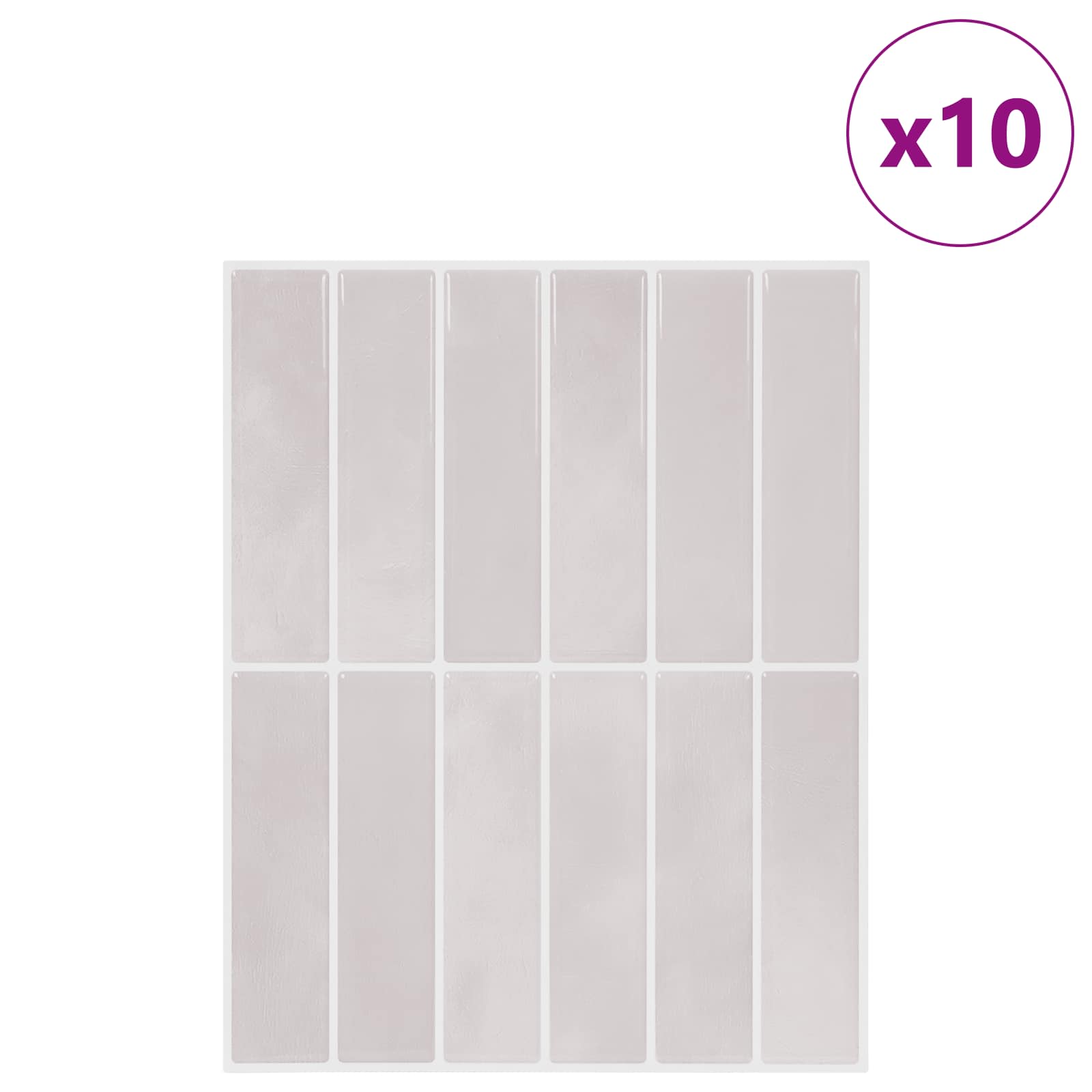 Pravougaona keramika 10 pcs Bež 29 x 23 x 0,08 cm
