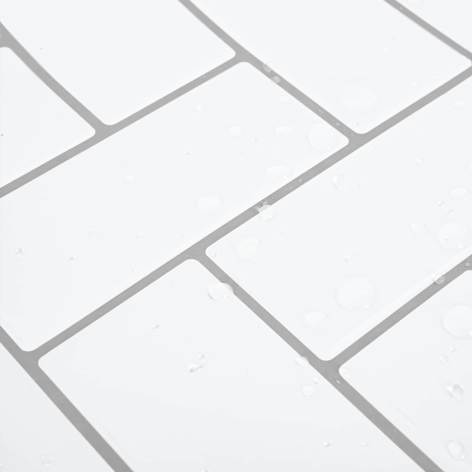 Pločica riblja kost 10 pcs Bijela siva 30 x 30 cm