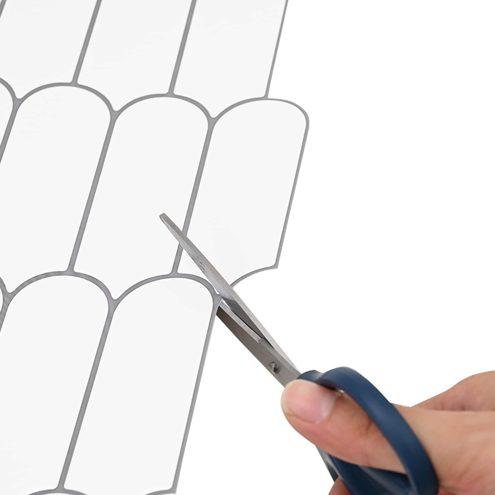 Pernata pločica 50 pcs Bijela siva 30 x 30 cm Poliuretan i PET
