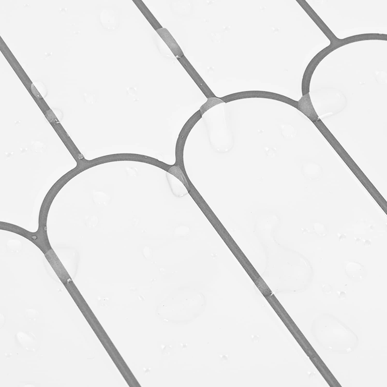 Pernata pločica 50 pcs Bijela siva 30 x 30 cm Poliuretan i PET