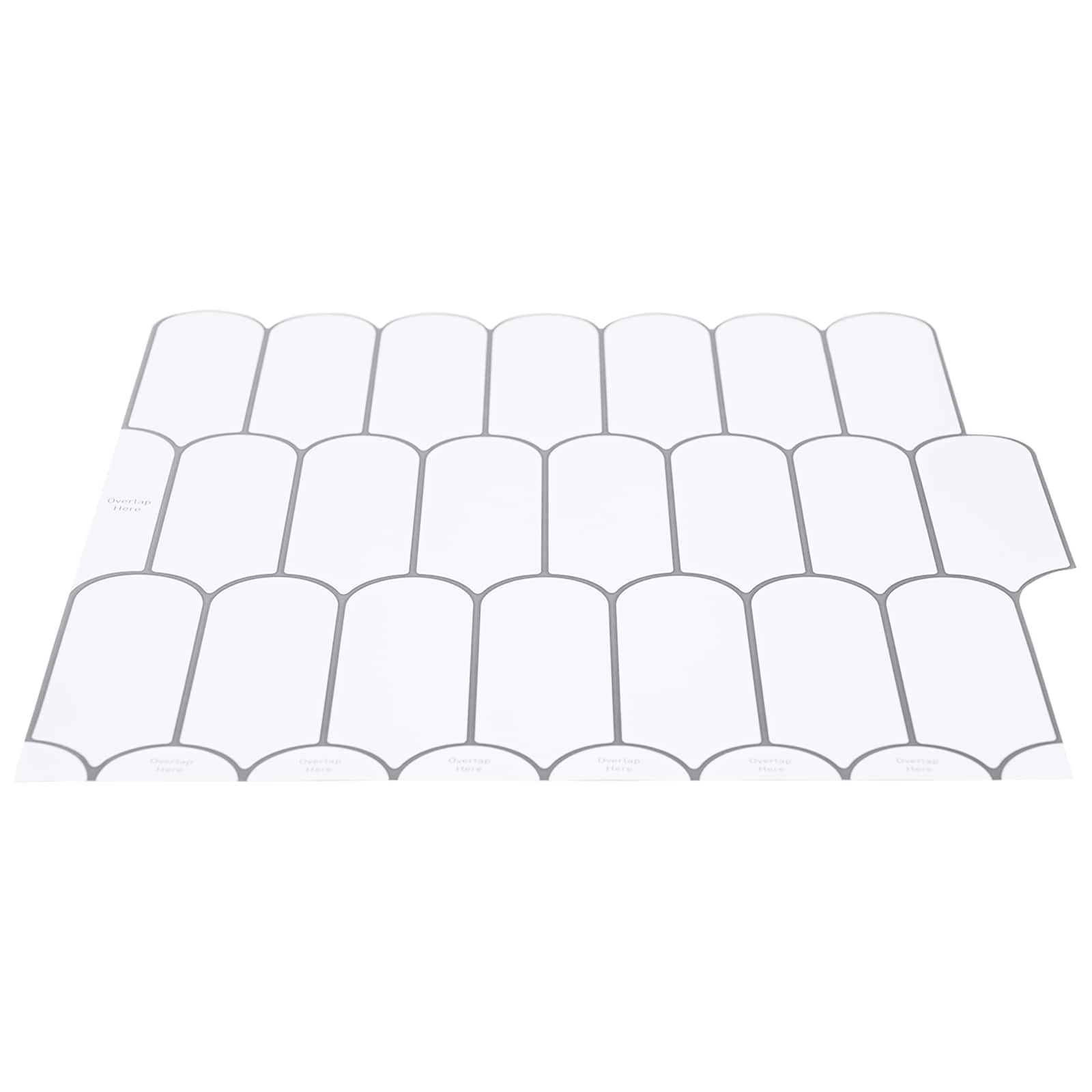 Pernata pločica 50 pcs Bijela siva 30 x 30 cm Poliuretan i PET