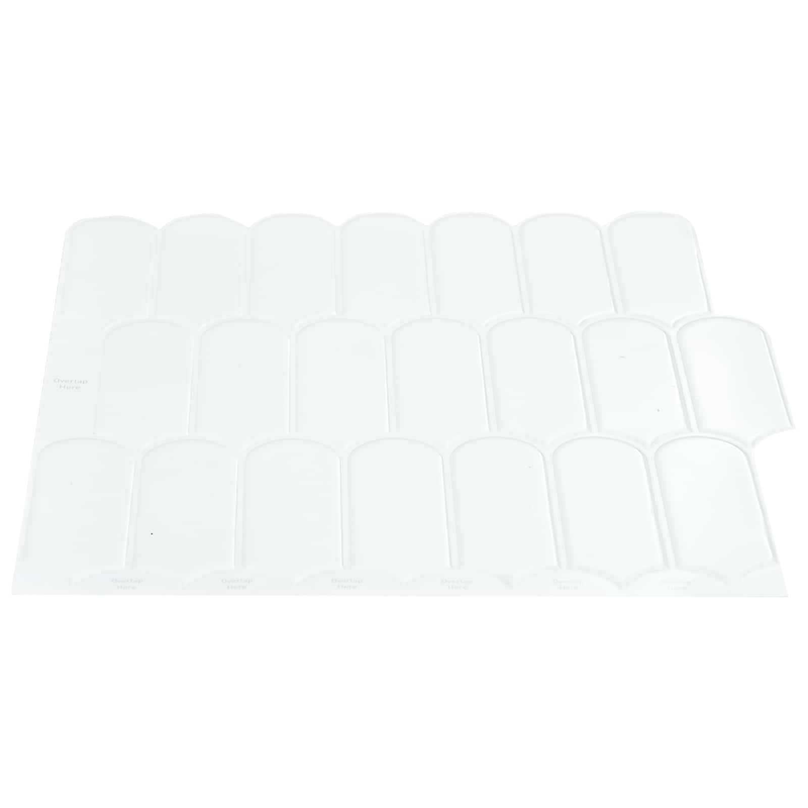 Pernata pločica 10 pcs Bijela 30 x 30 cm Poliuretan i PET