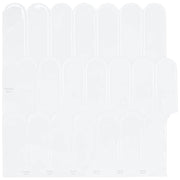 Pernata pločica 10 pcs Bijela 30 x 30 cm Poliuretan i PET