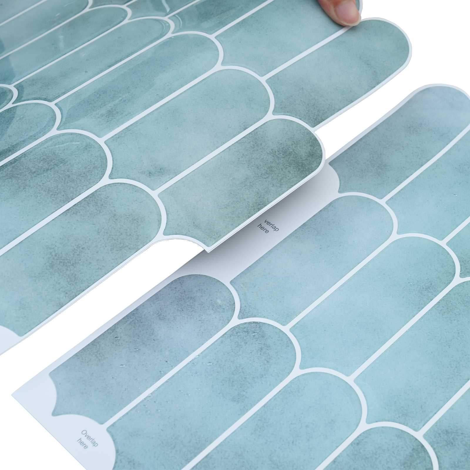 Pernata pločica 50 pcs Zelena 30 x 30 cm Poliuretan i PET