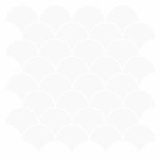 Pločica riblje ljuske 20 pcs Bijela 30 x 30 cm Poliuretan i PET