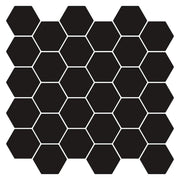 Heksagonska pločica 20 pcs Crna 30 x 30 cm Poliuretan i PET