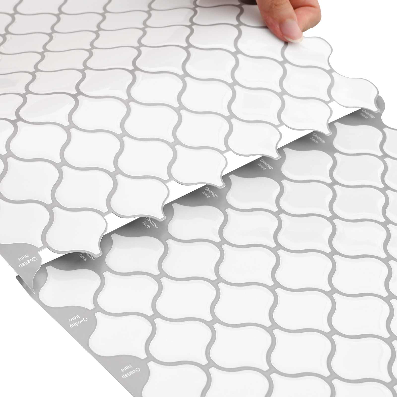 Lanturn ploča 20 pcs Bijela 27 x 27 cm Poliuretan i PET