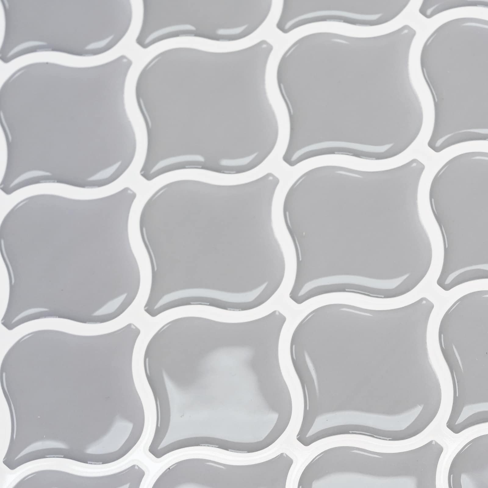 Lanturn ploča 10 pcs Siva 27 x 27 cm Poliuretan i PET