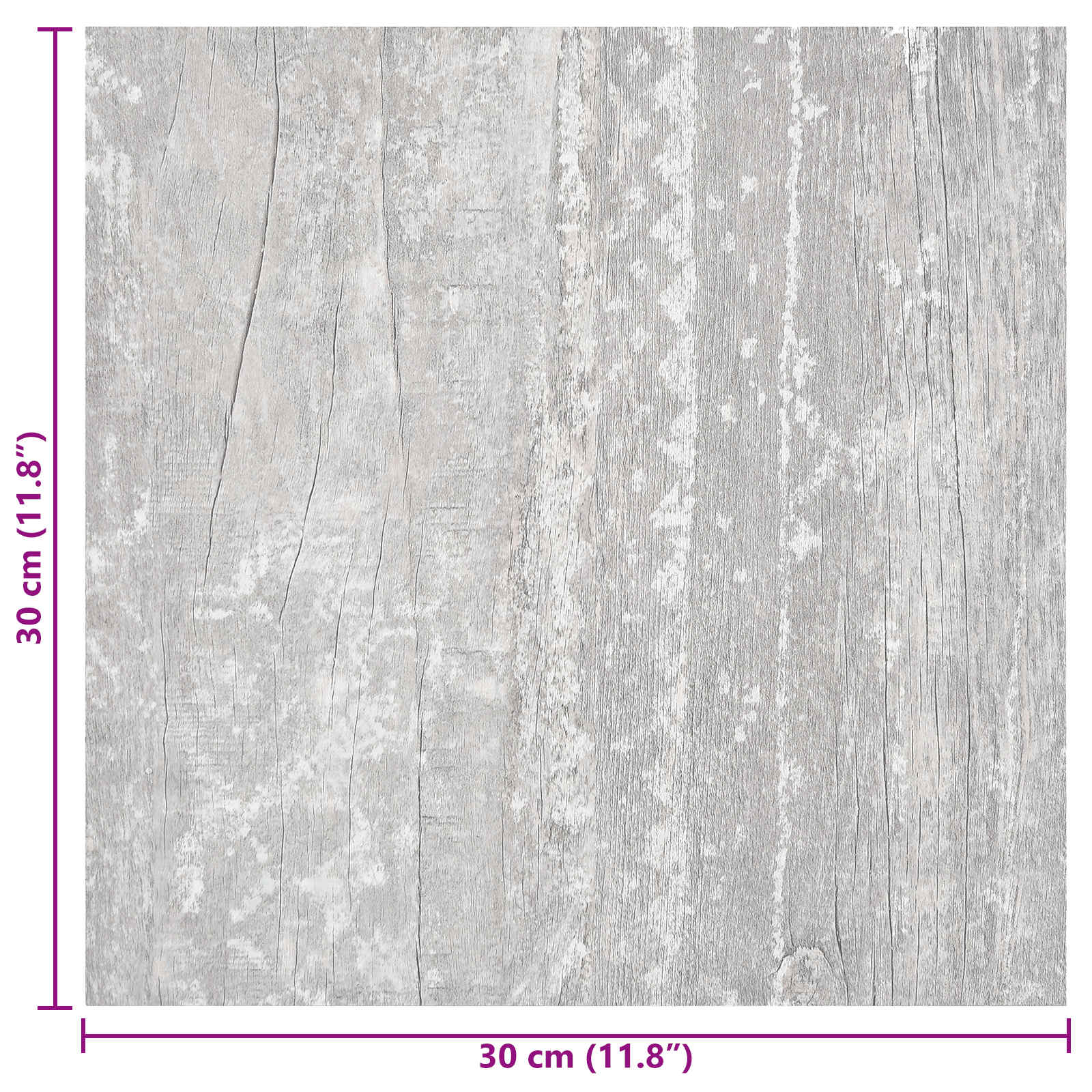 Samoljepljive Pločice za Pod 30,5 x 30,5 cm 20 pcs PVC Siva