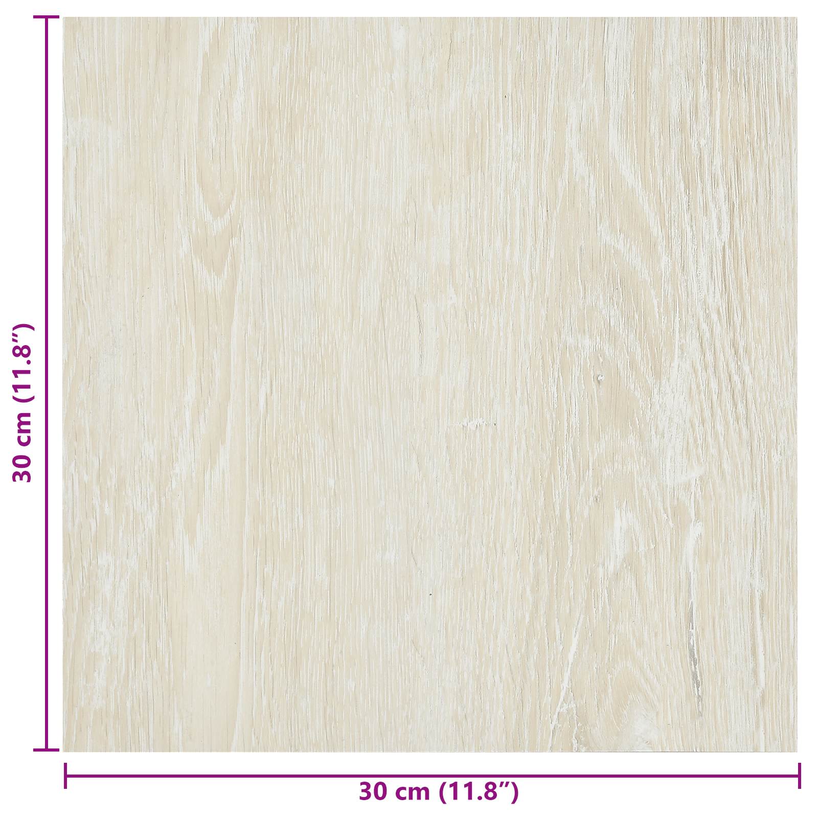 Samoljepljive Pločice za Pod 30,5 x 30,5 cm 20 pcs PVC Krem