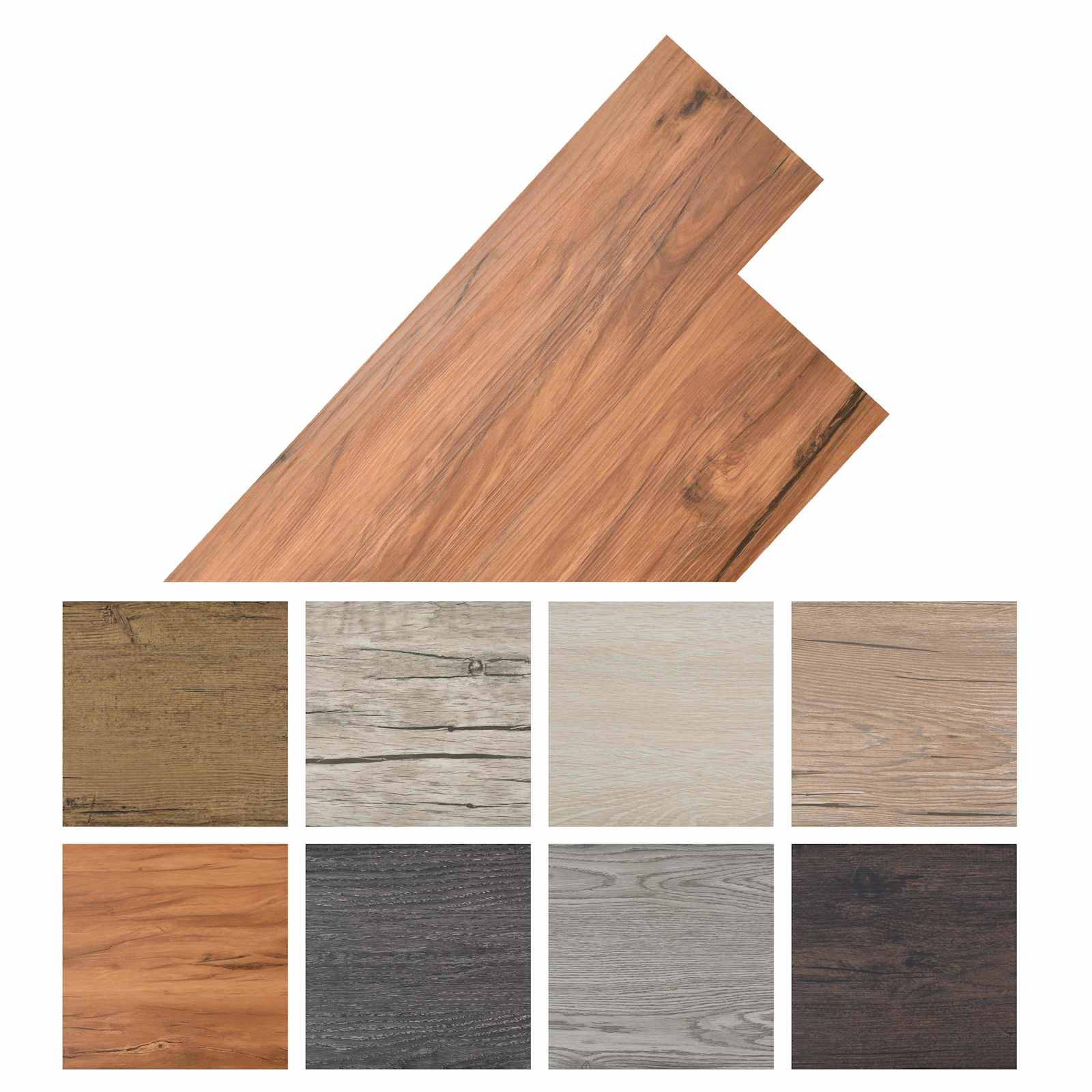 Samoljepljive PVC podne daske 30,5 x 61 cm 28 pcs PVC