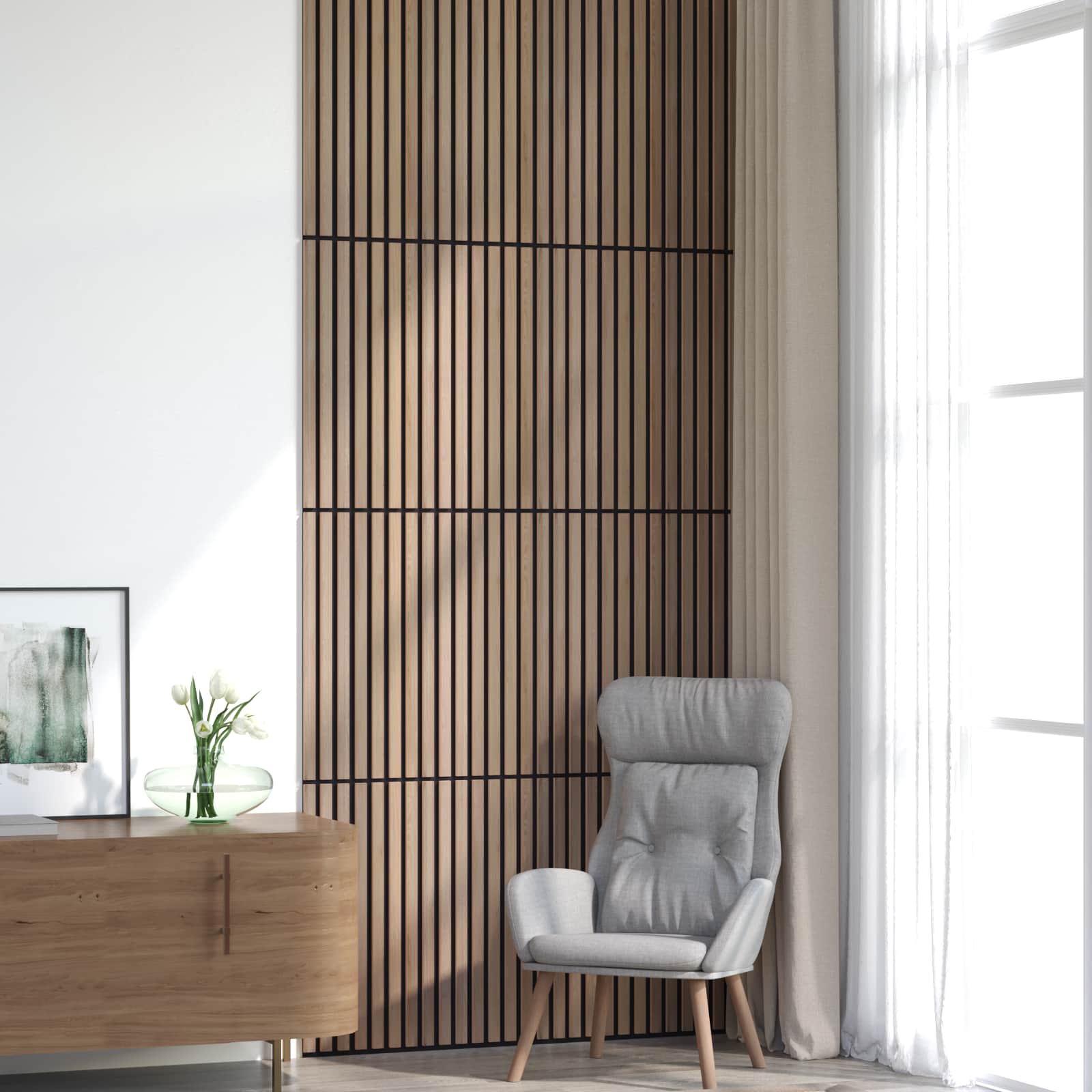 Zidne panele 8 pcs Smeđa 60,5 x 60 cm