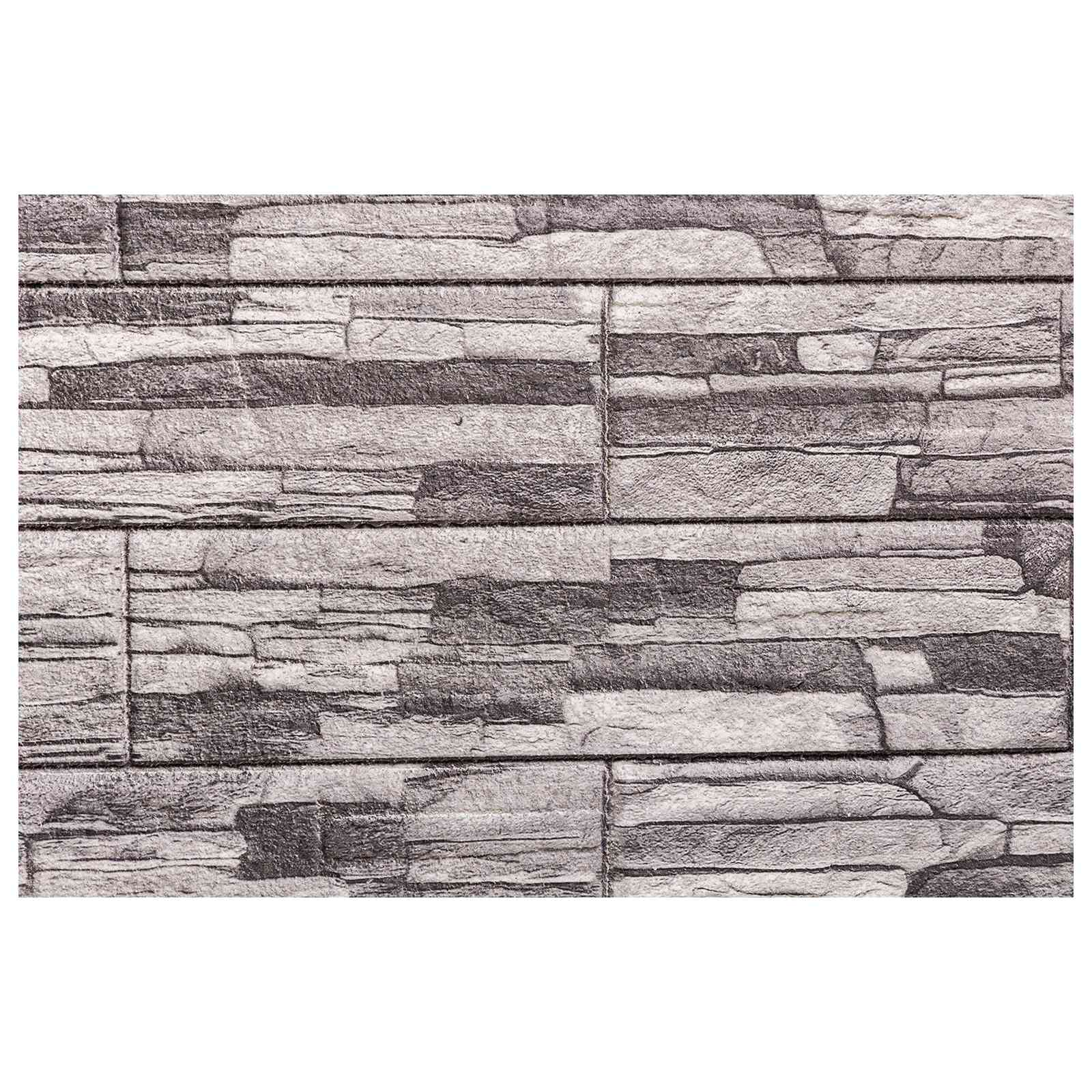 Zidne panele 10 pcs Tamno siva i svijetlo siva 100 x 50 cm