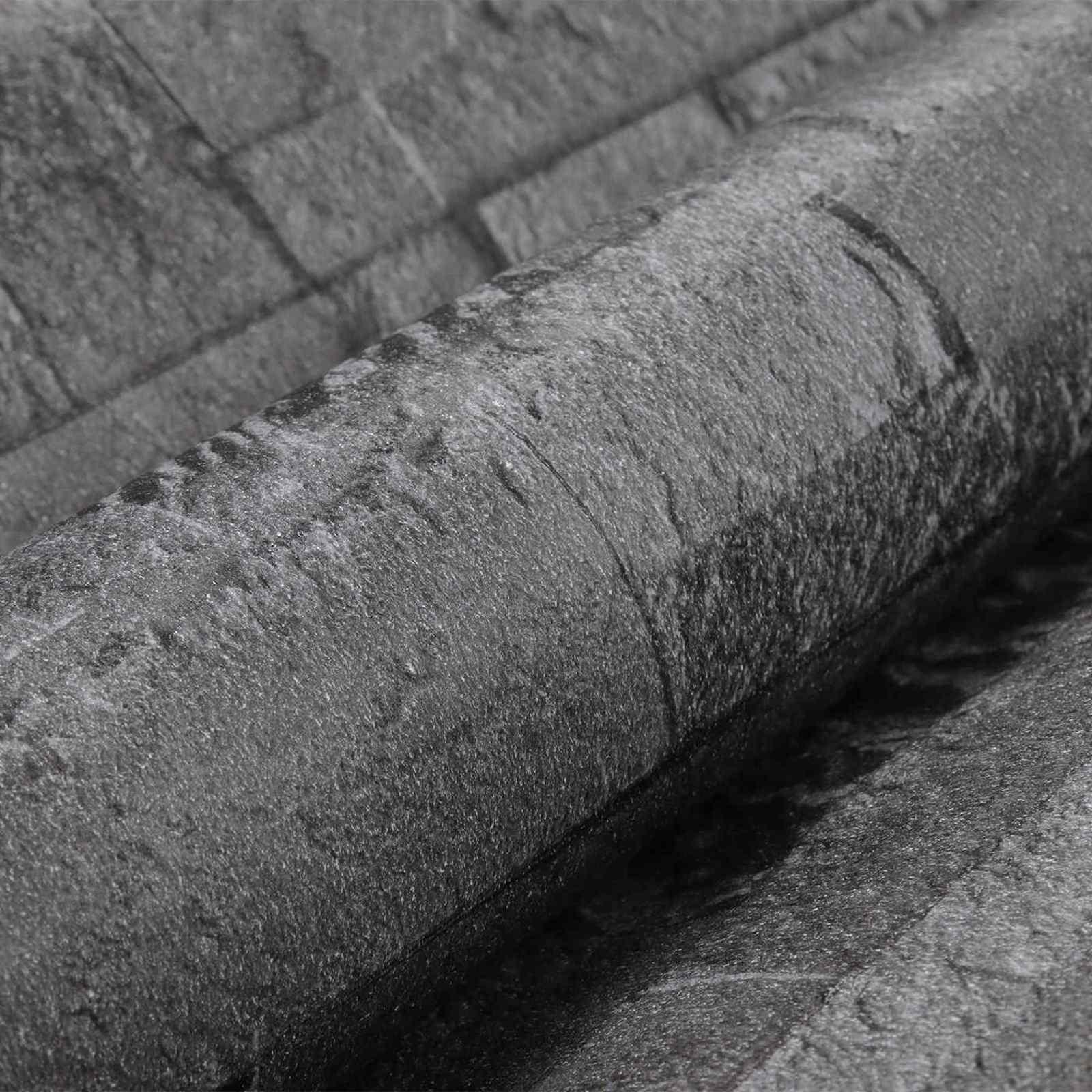 3D tapeta kamena Crna 10 x 0,53 m N woven tkanina