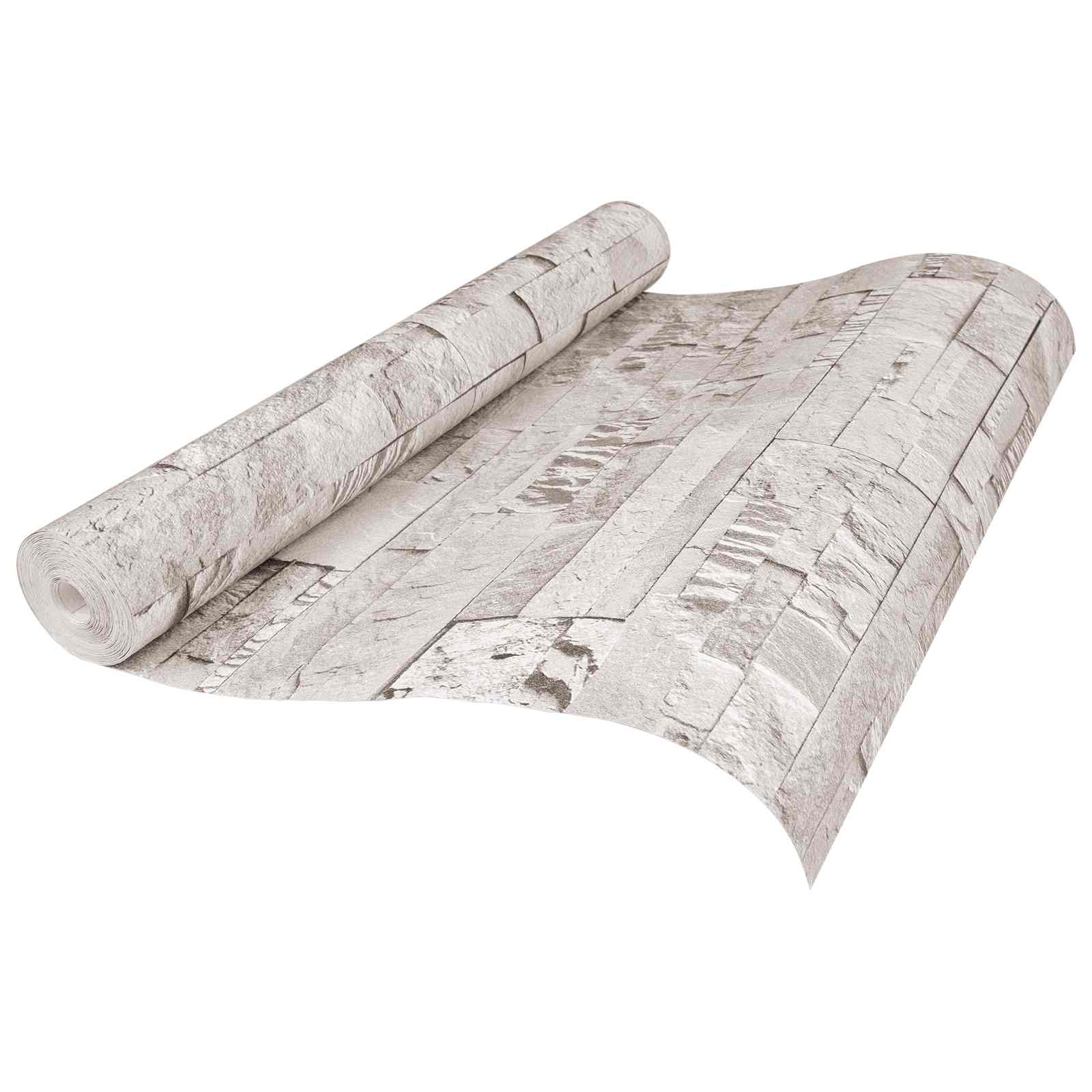 3D tapeta kamena Krem 10 x 0,53 m N woven tkanina