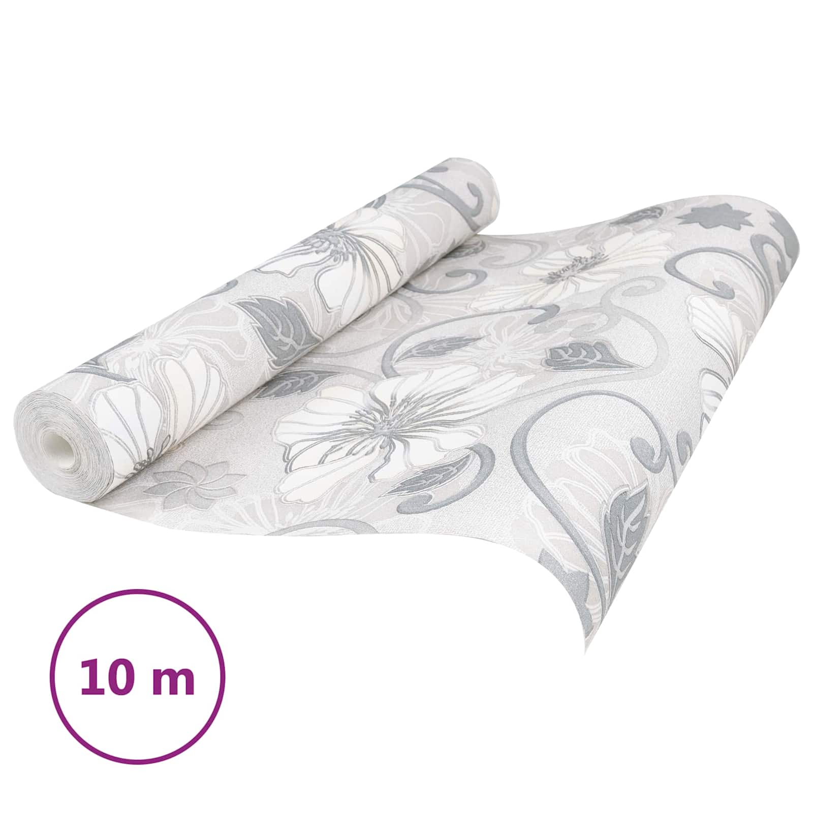 3D čvrsta tapeta Prugasti Cvijet 10 x 0,53 m N woven tkanina