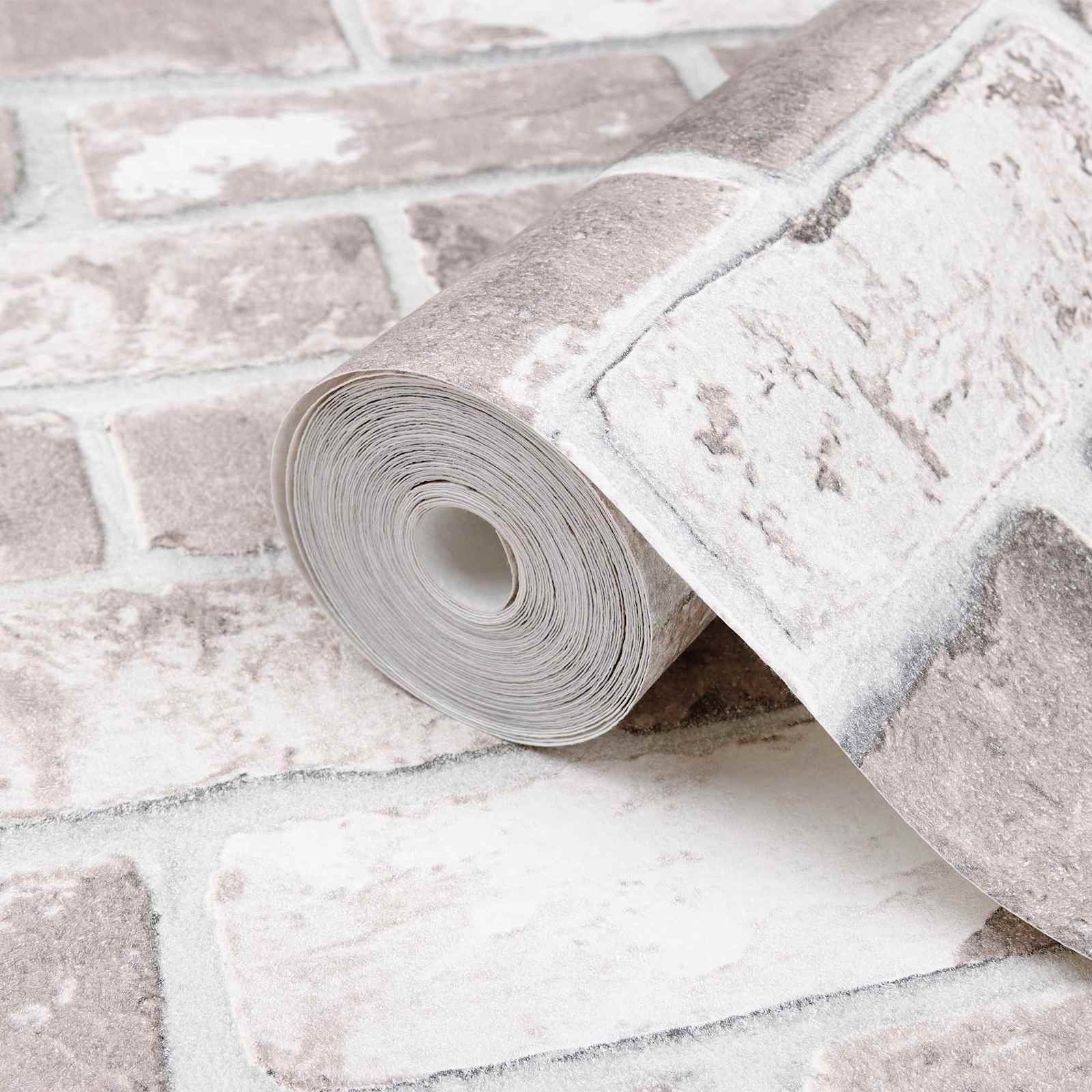 3D čvrsta tapeta Prugasti Opeka 10 x 0,53 m N woven tkanina