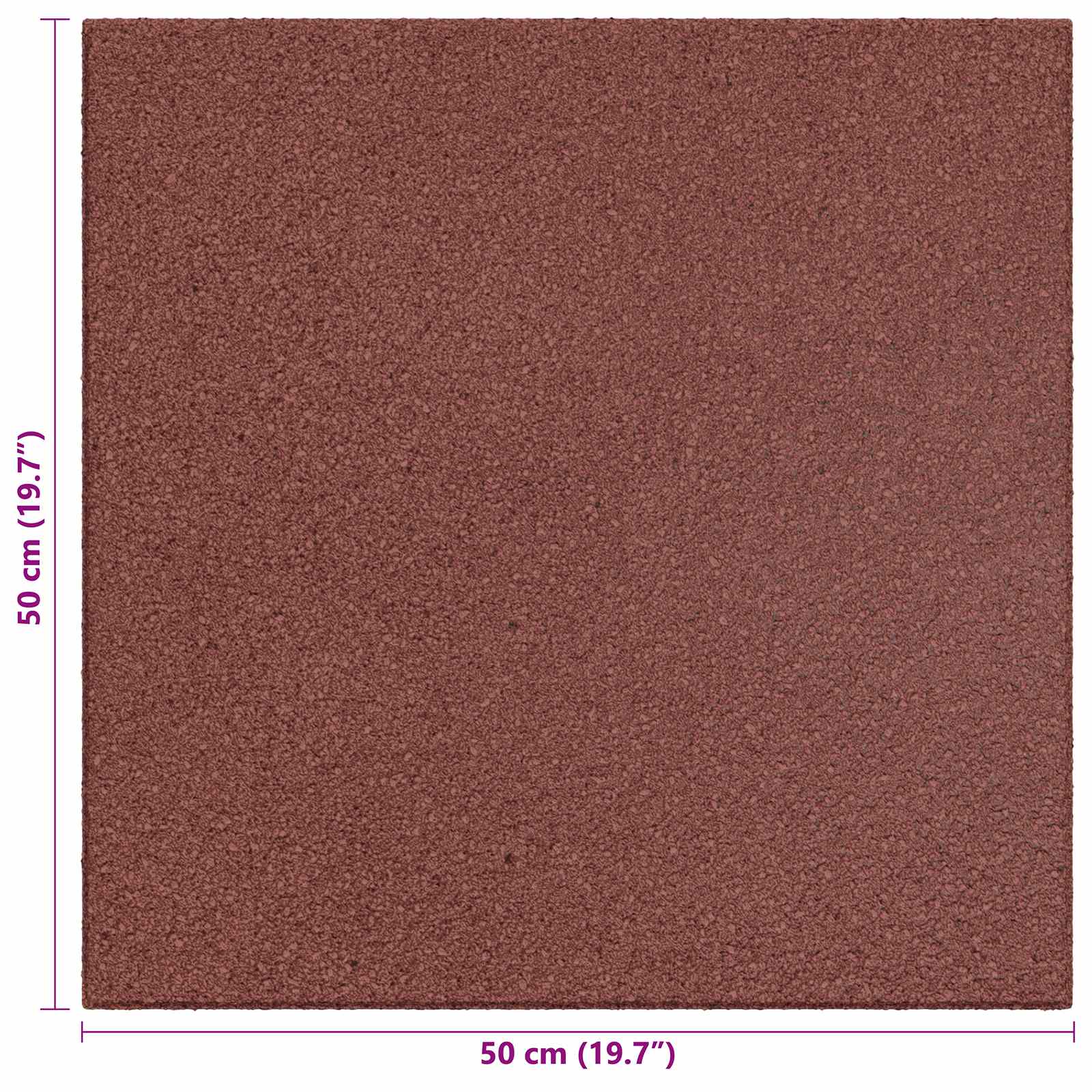 Ploče za zaštitu od padova 6 pcs Crvena 50 x 50 cm Guma