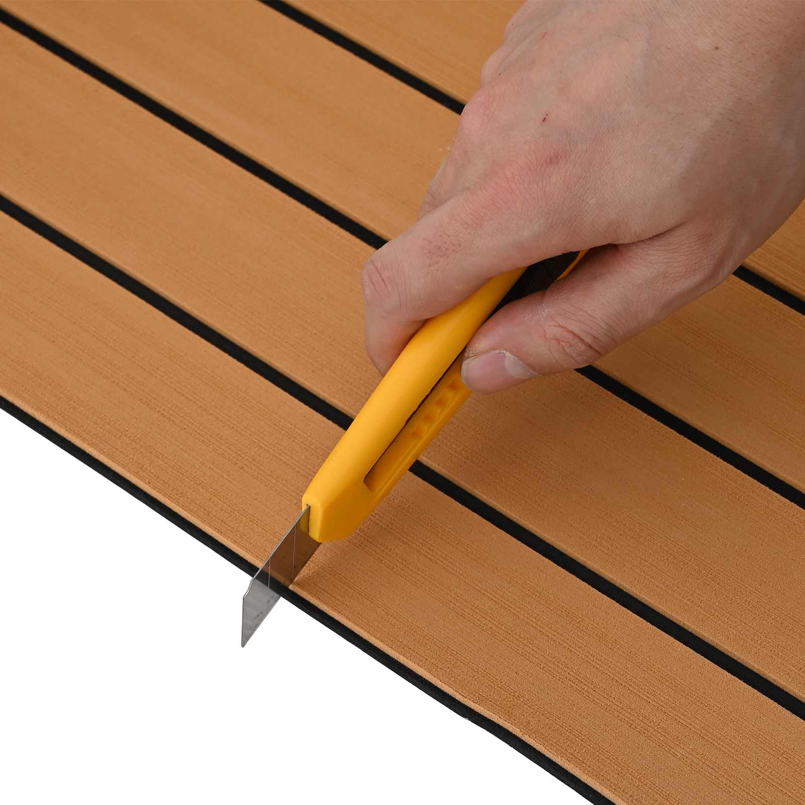 Prostirka za čamce Smeđa i crna 240 x 90 cm EVA