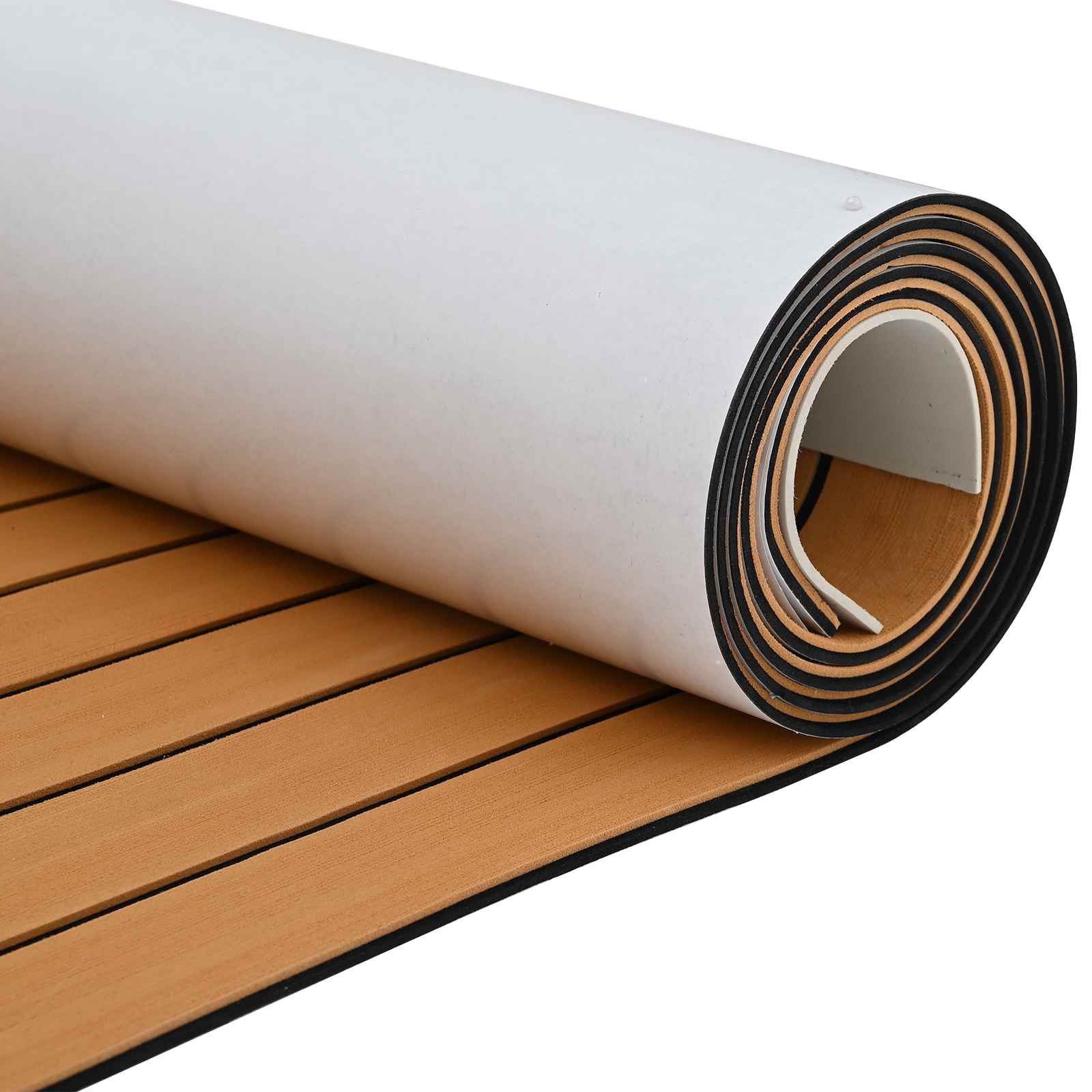 Prostirka za čamce Prugasti Smeđa i crna 240 x 60 cm EVA