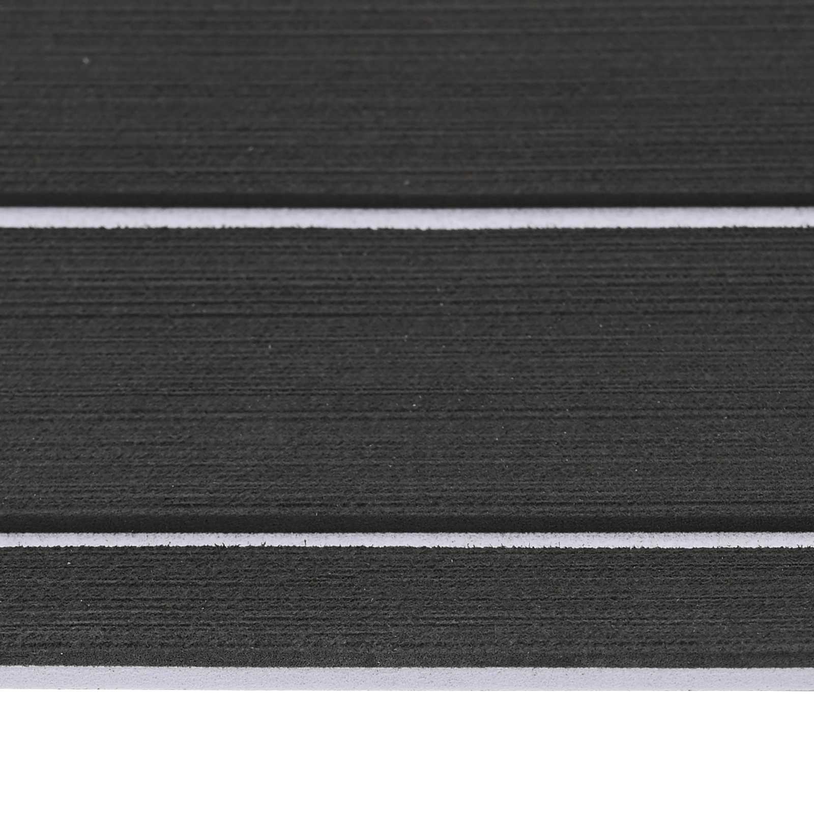 Prostirka za čamce Prugasti Tamno siva i bijela 240 x 60 cm EVA