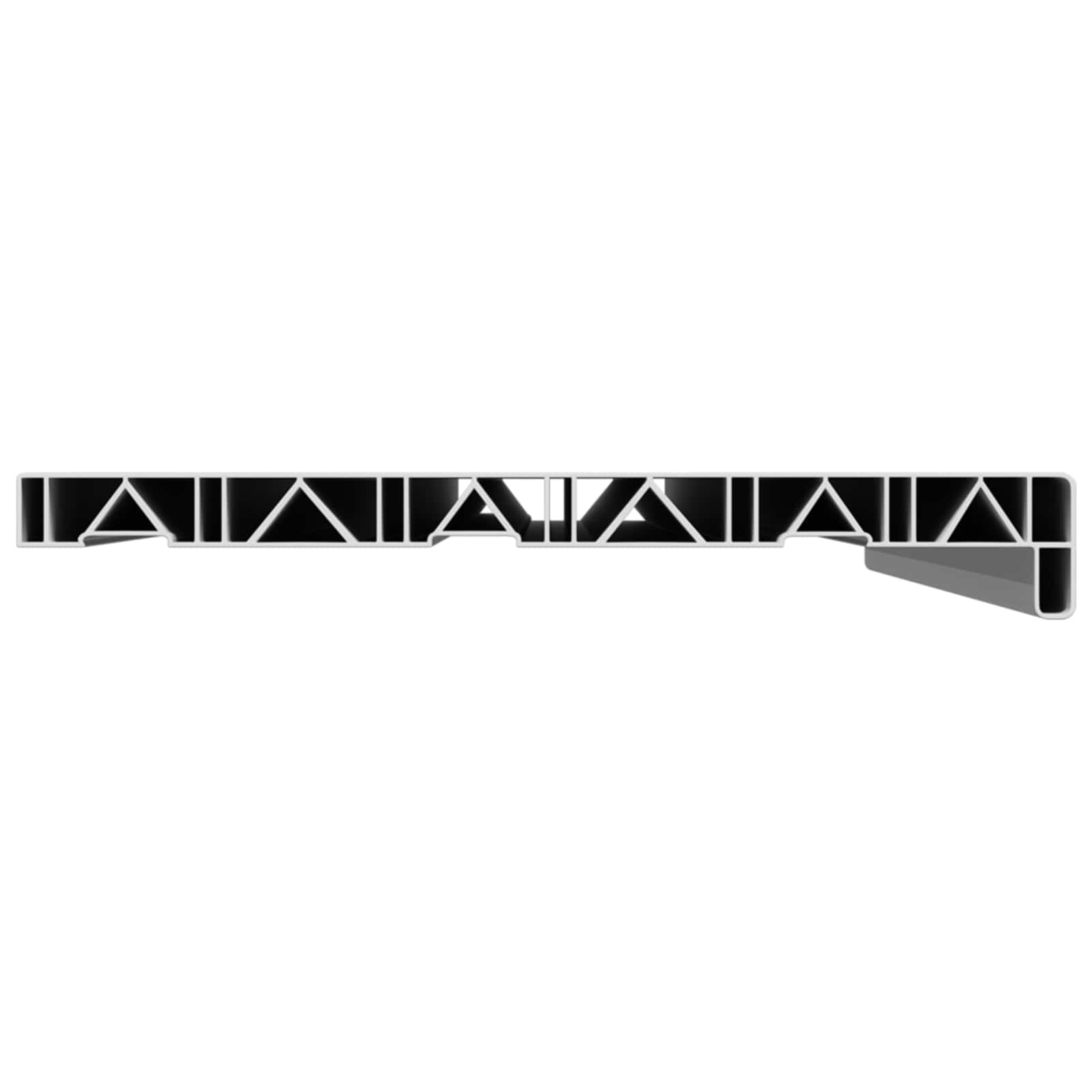 Prozorska klupčica Bijela 60 x 35 x 4,5 cm PVC
